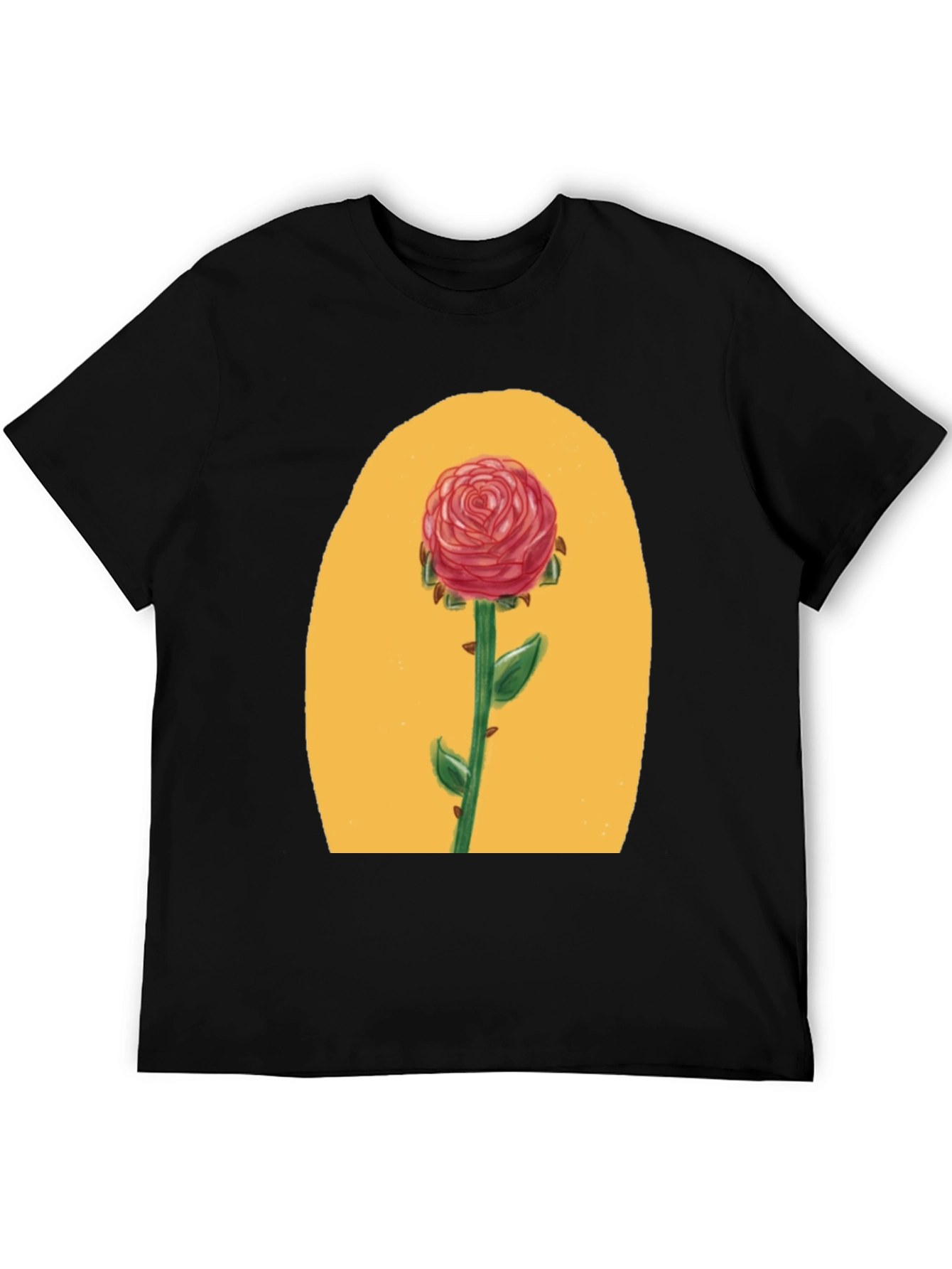Black Rose Graphic Tee - Beauty & Beast Inspired view 5