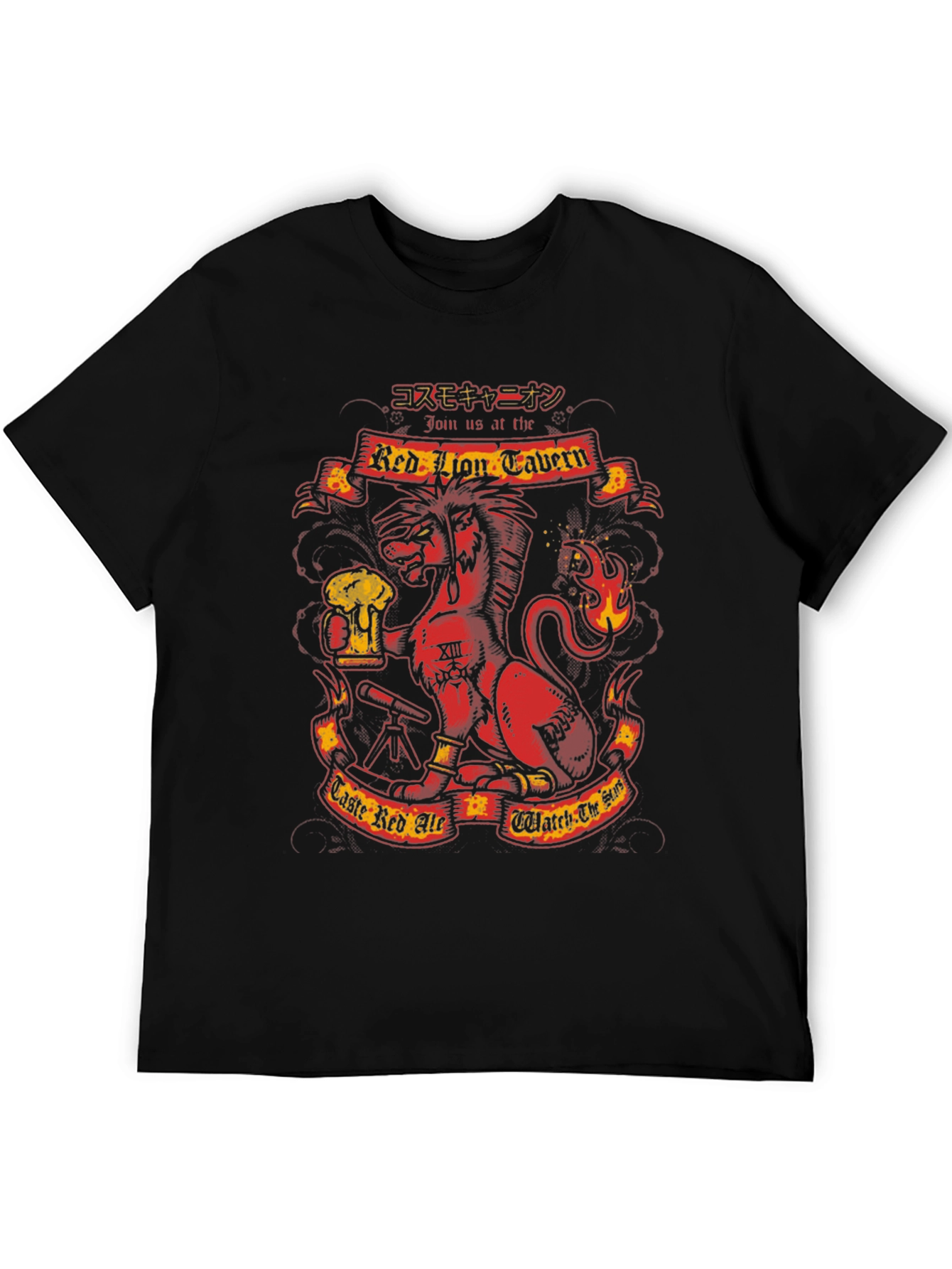 Black Red Lion Tavern Graphic Tee view 5