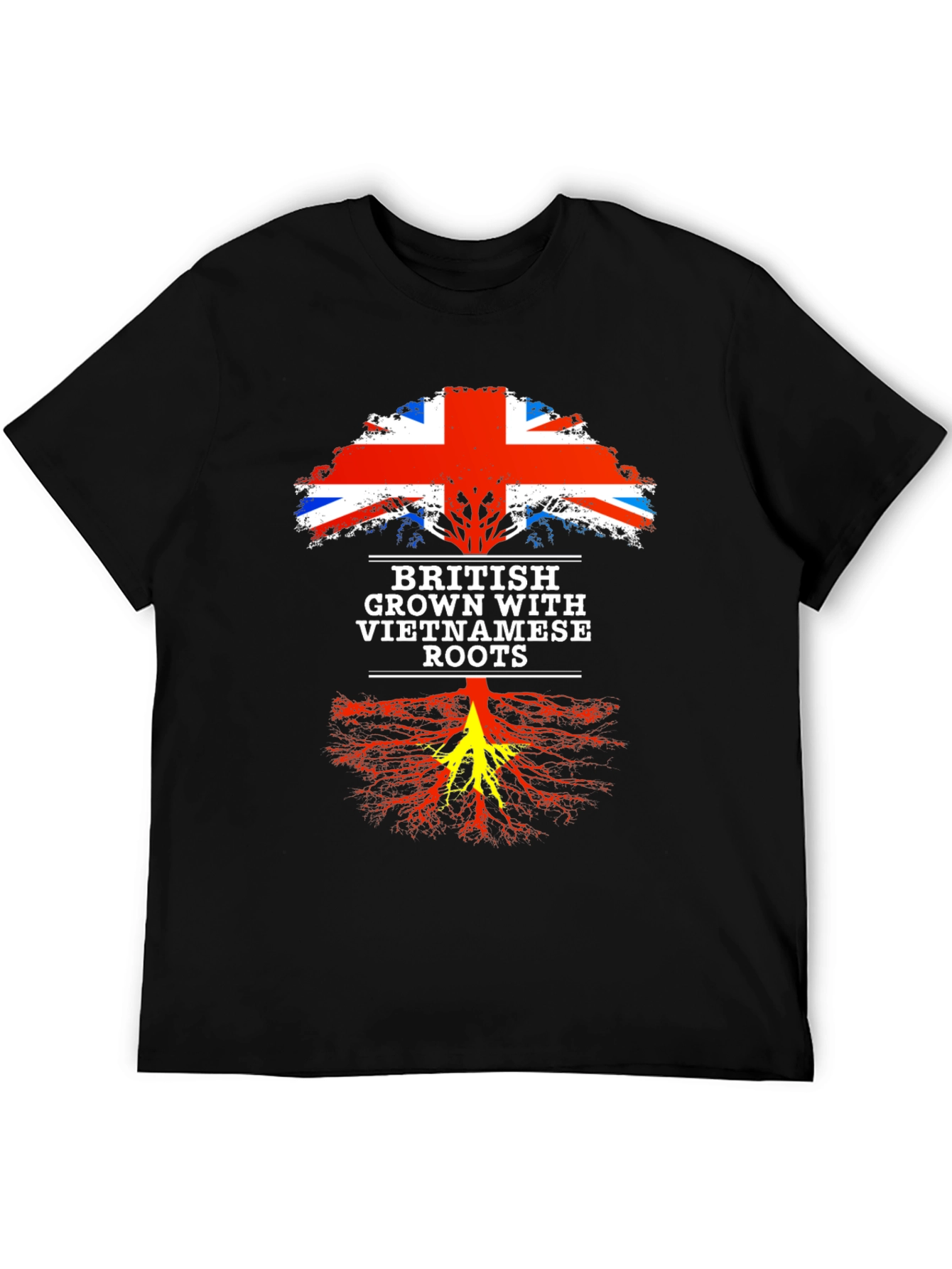 Black British Grown with Vietnamese Roots T-Shirt view 5