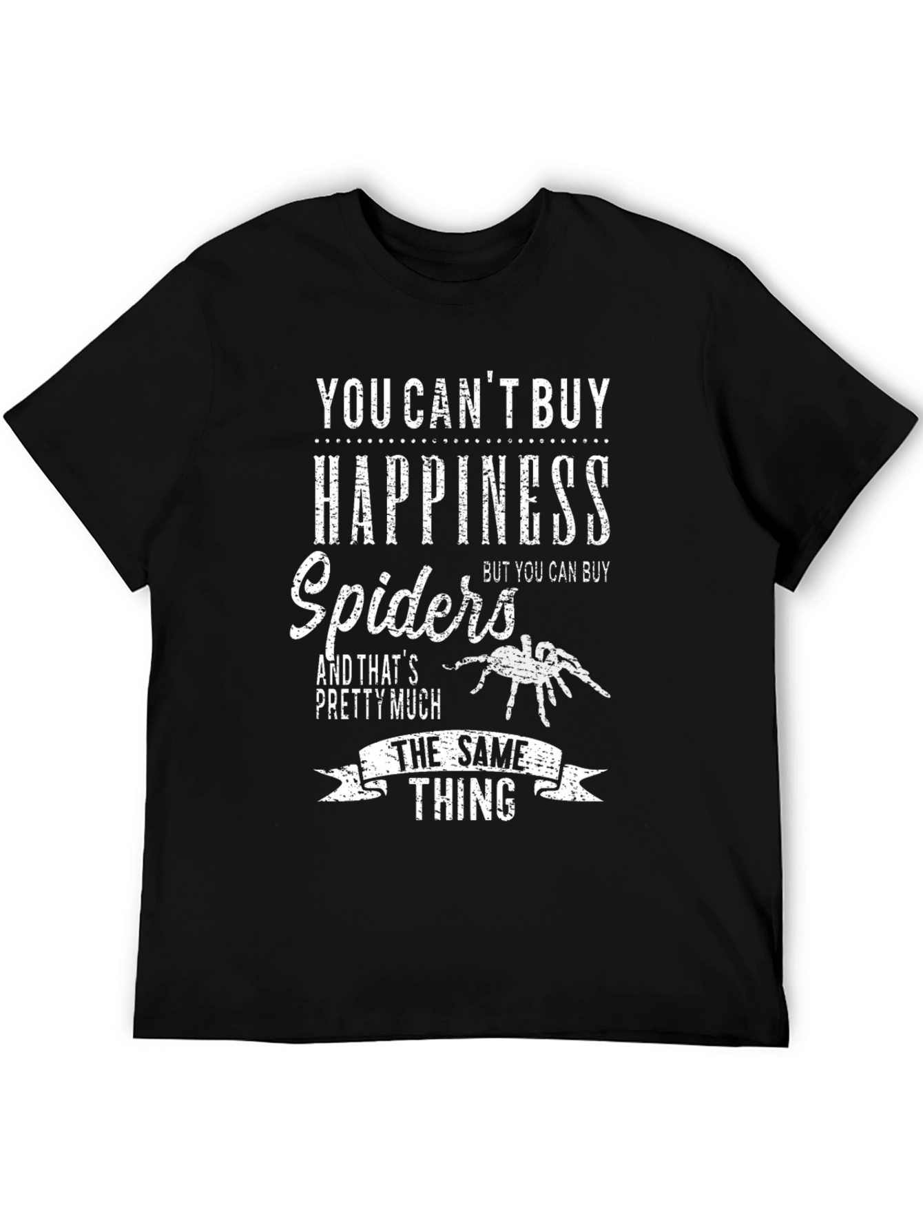 Black Funny Spider Lover T-Shirt view 5