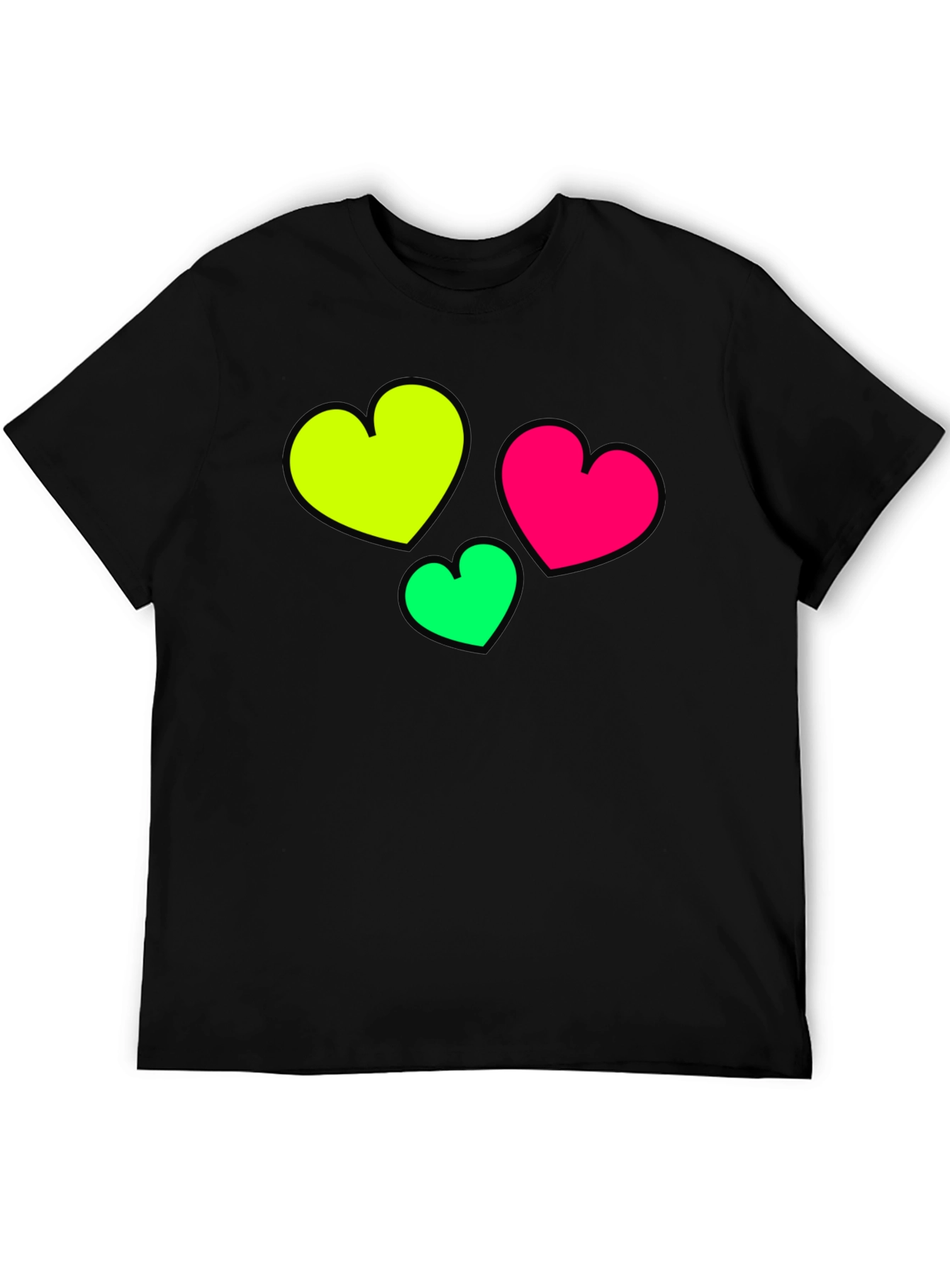 Black Heart Graphic Black T-Shirt view 5