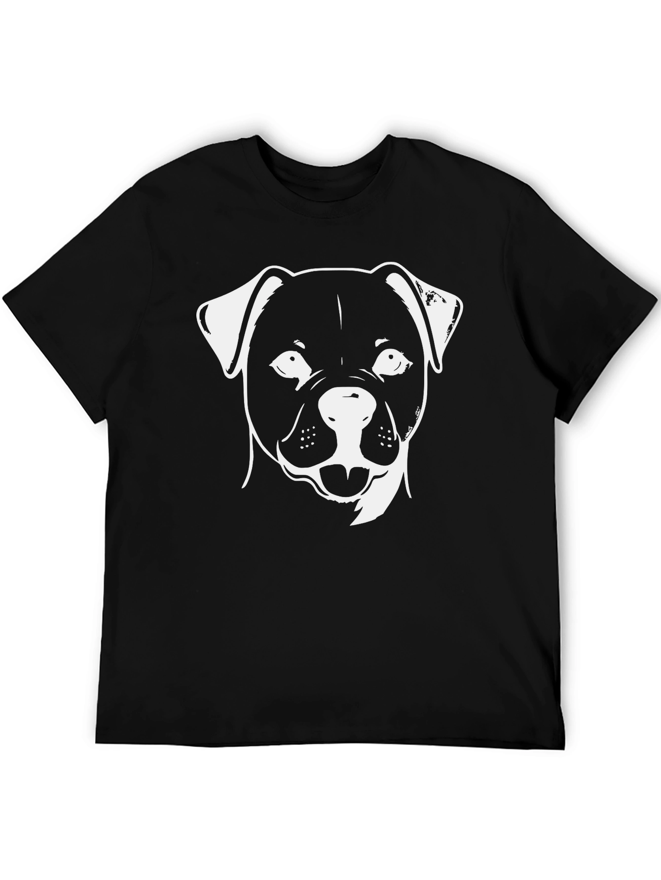 Black Dog Breed T-Shirt: Classic Black Cotton Tee view 5
