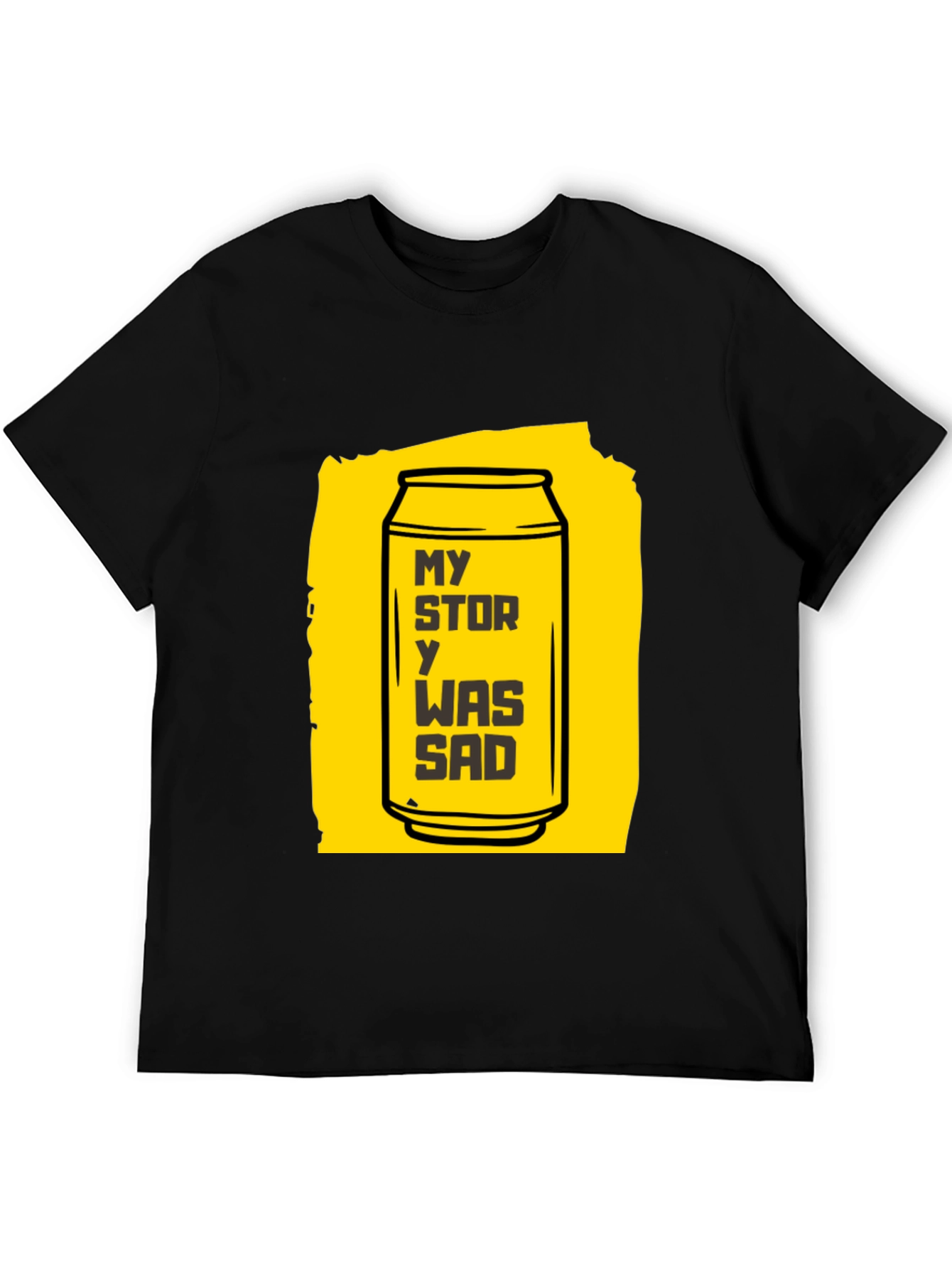 Black My Story Was Sad T-Shirt Novelty Graphic Tee view 5