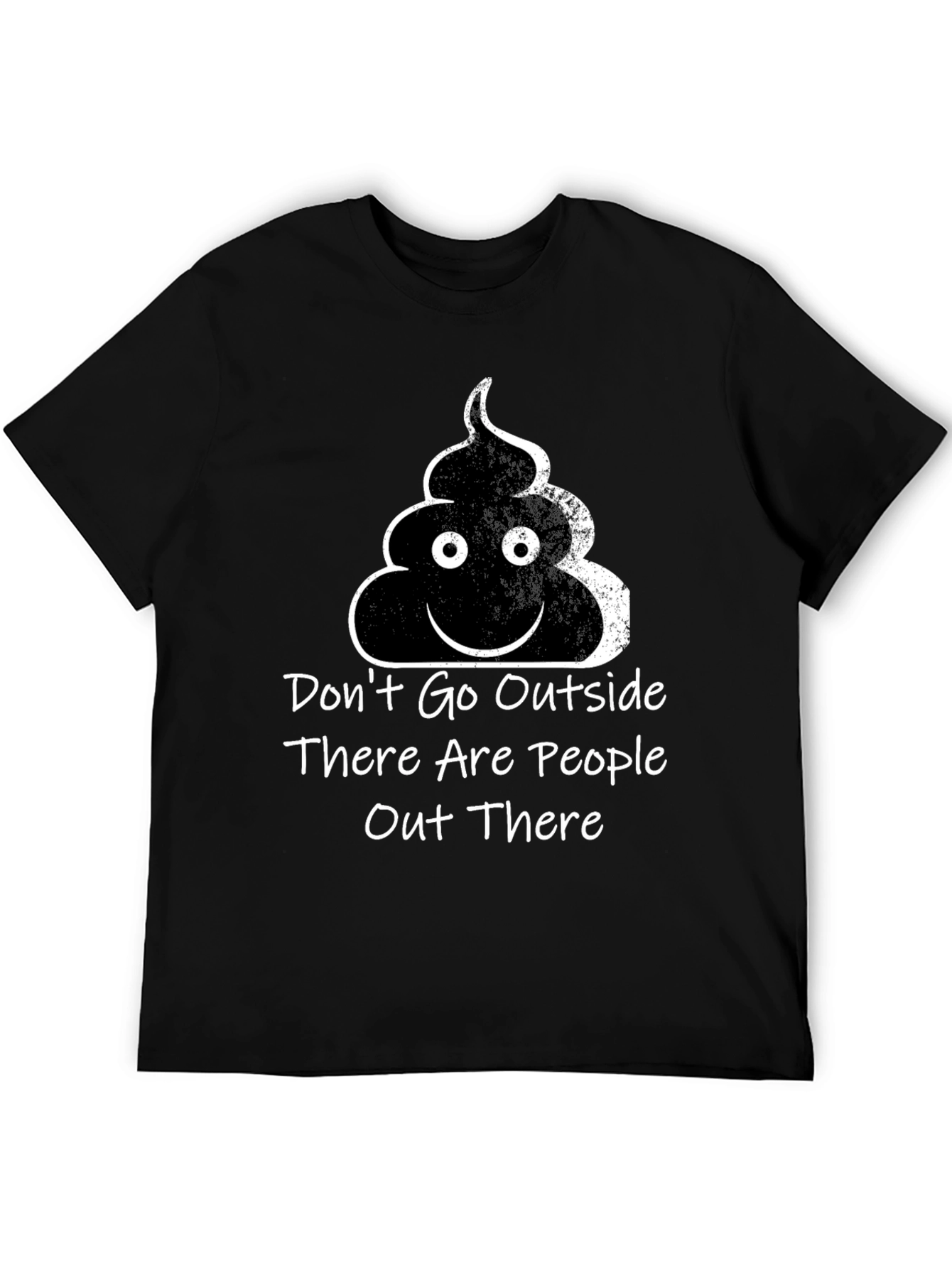 Black Don't Go Outside T-Shirt Funny Social Graphic Tee view 5