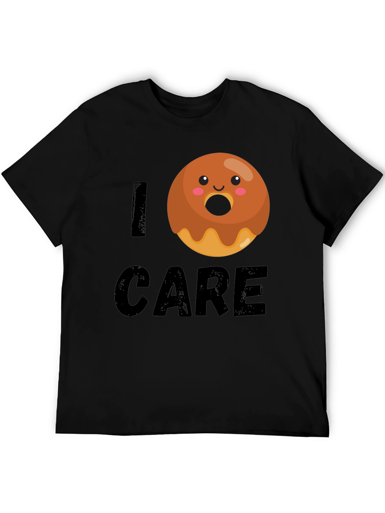 Black I Donut Care Graphic Tee view 5