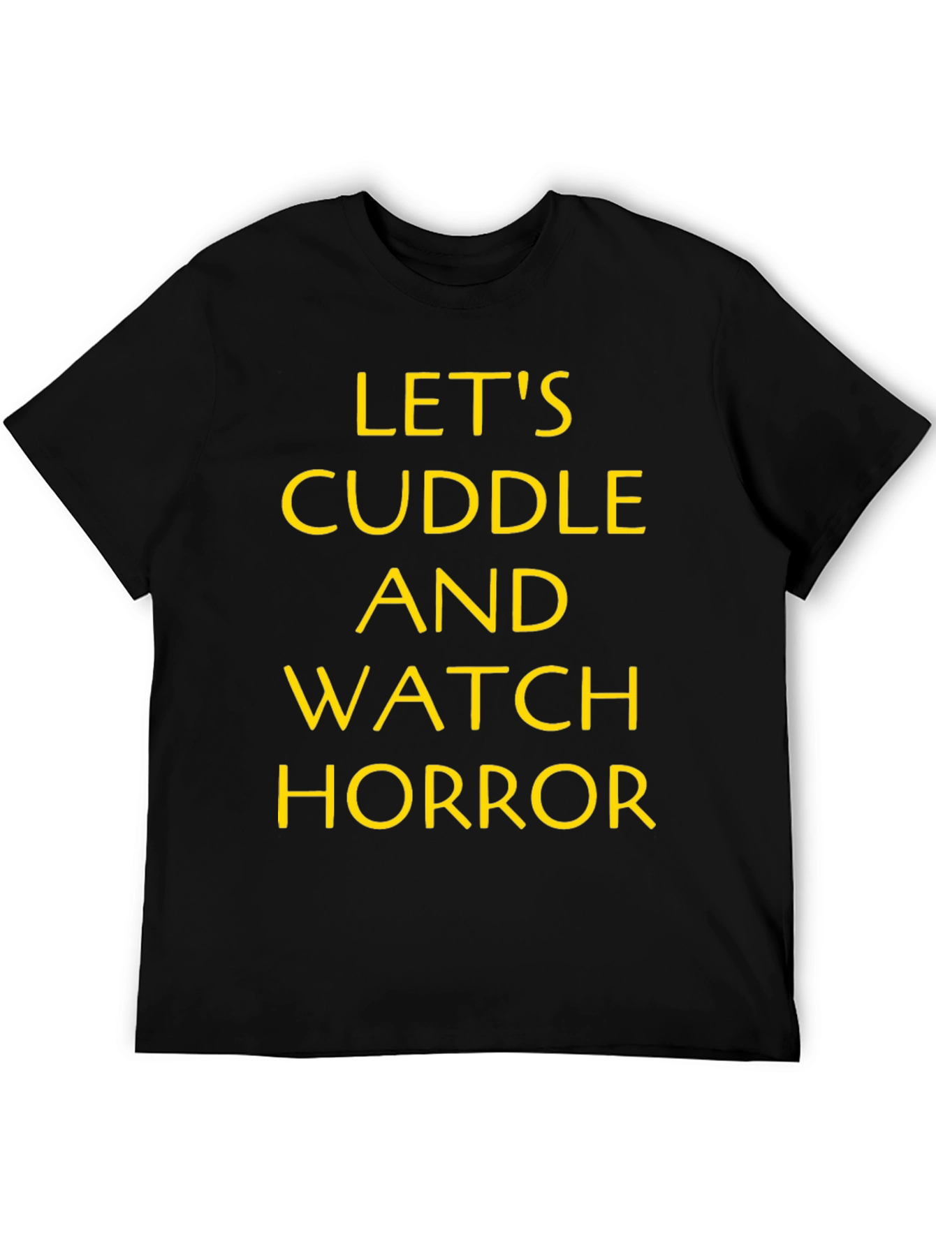 Black Cuddle and Watch Horror T-Shirt view 5