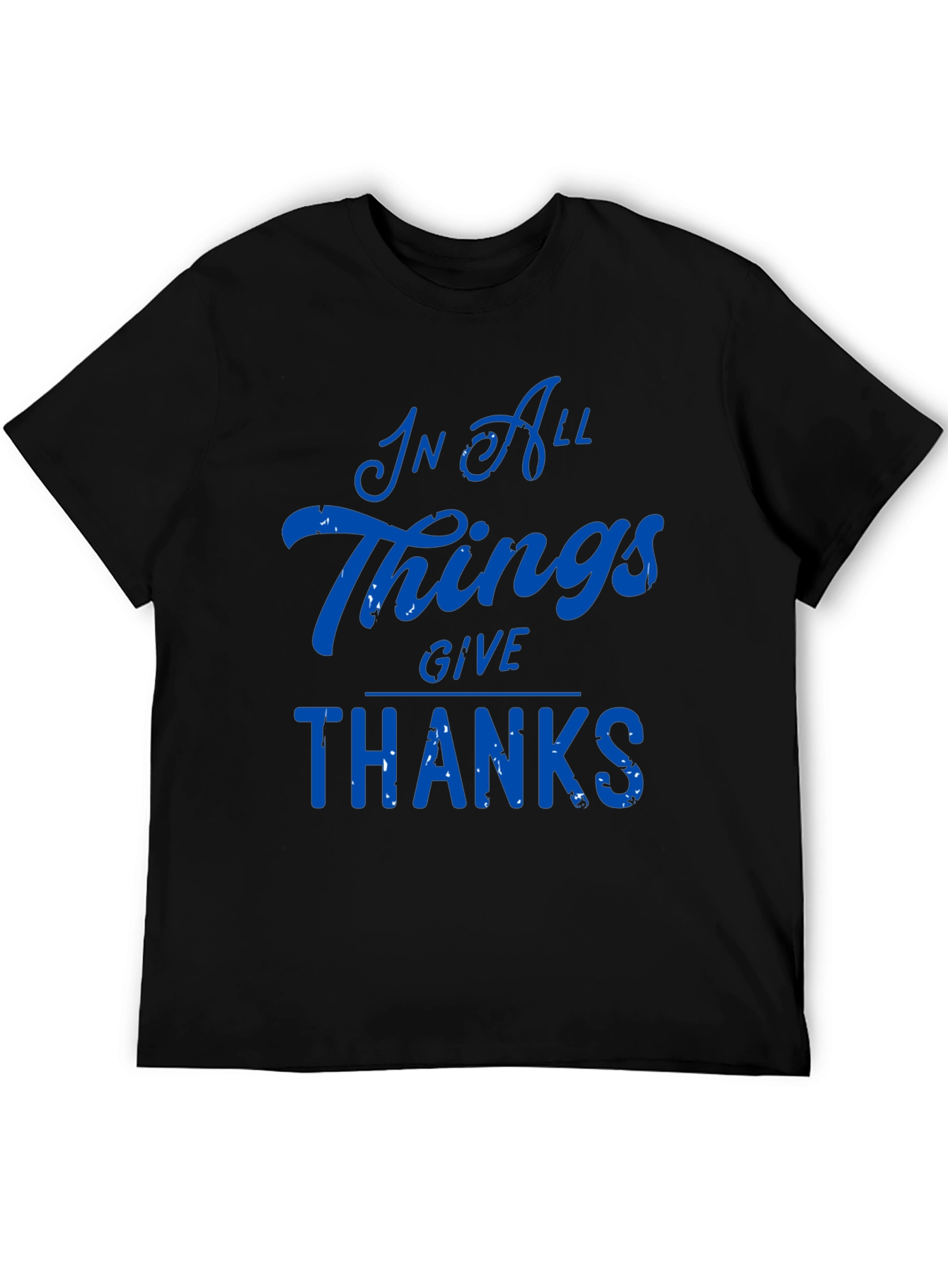 Black In All Things Give Thanks Tee view 5