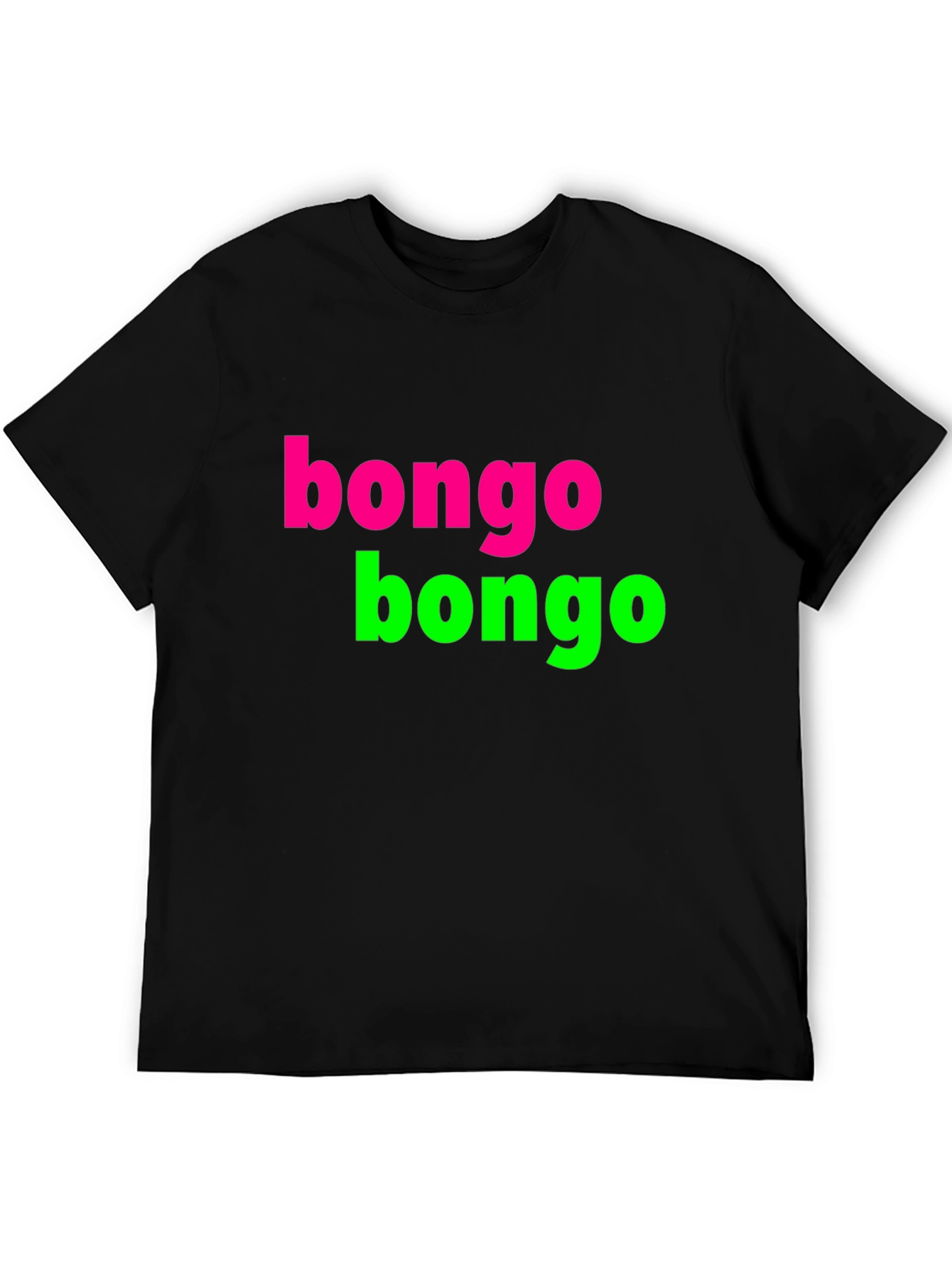 Black Bongo Bongo T-Shirt - Funky Retro Design view 5