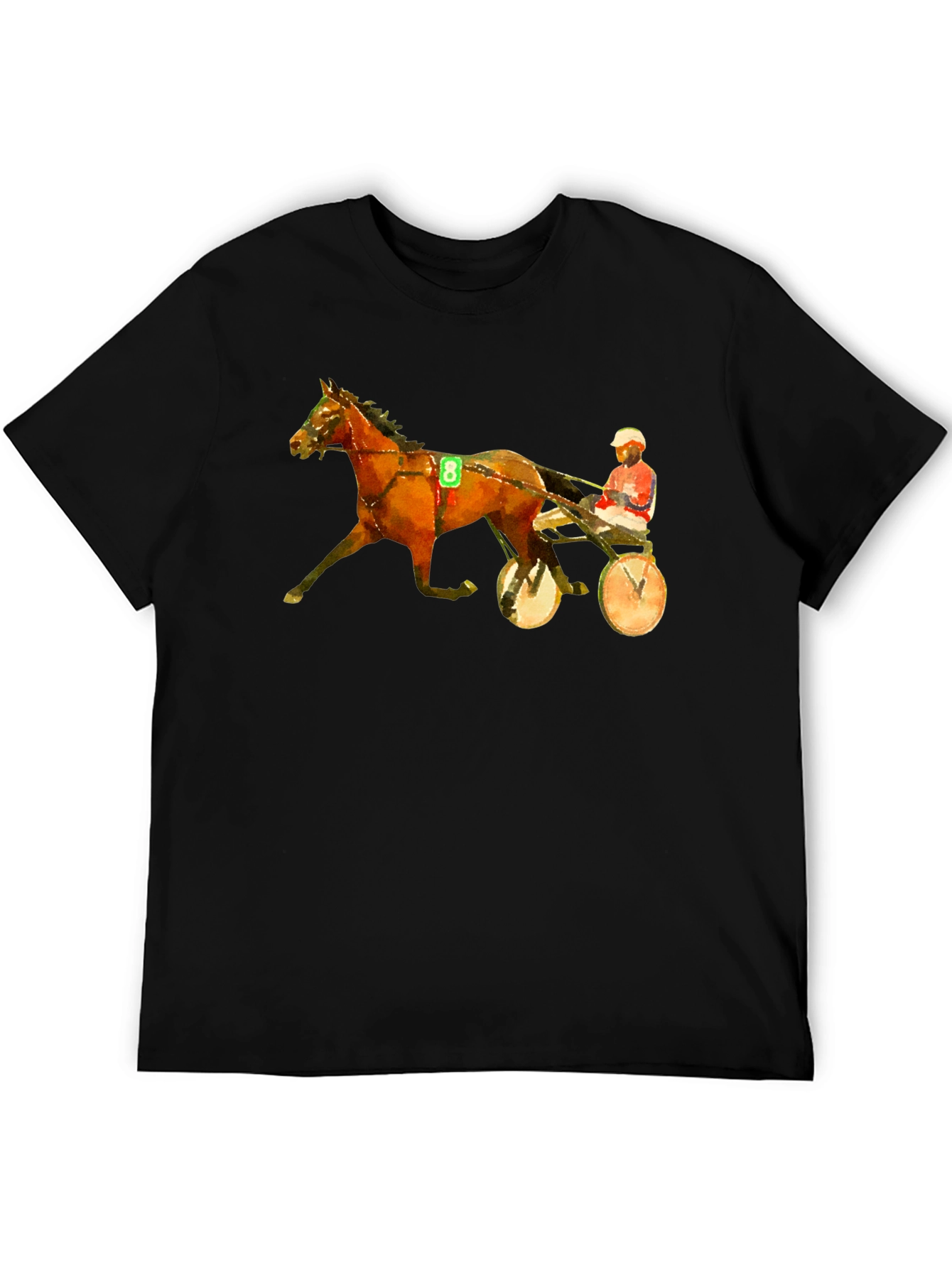 Black Harness Racing Graphic Tee - Black T-Shirt view 5
