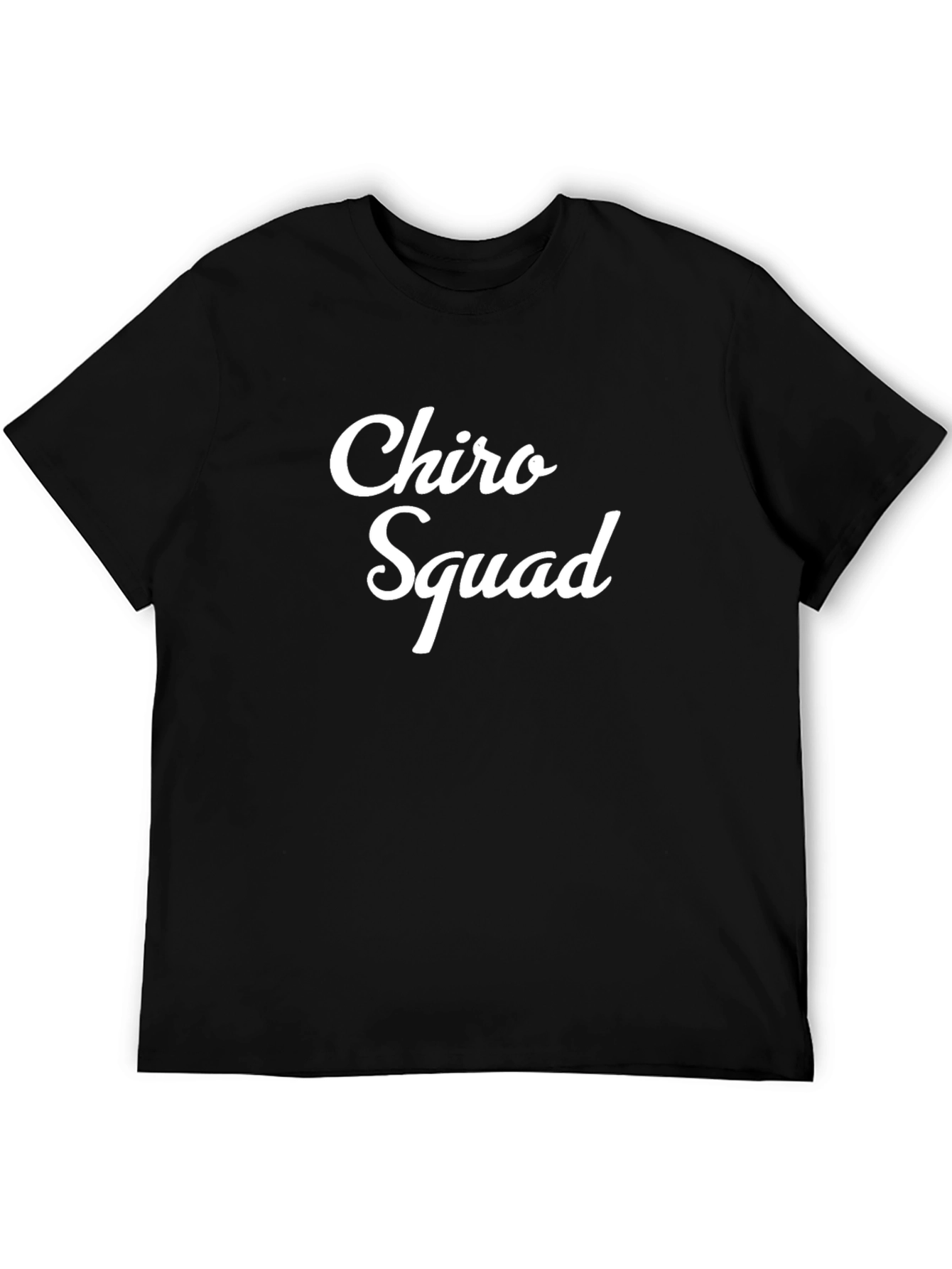 Black Chiro Squad Black T-Shirt - Chiropractic Pride view 5