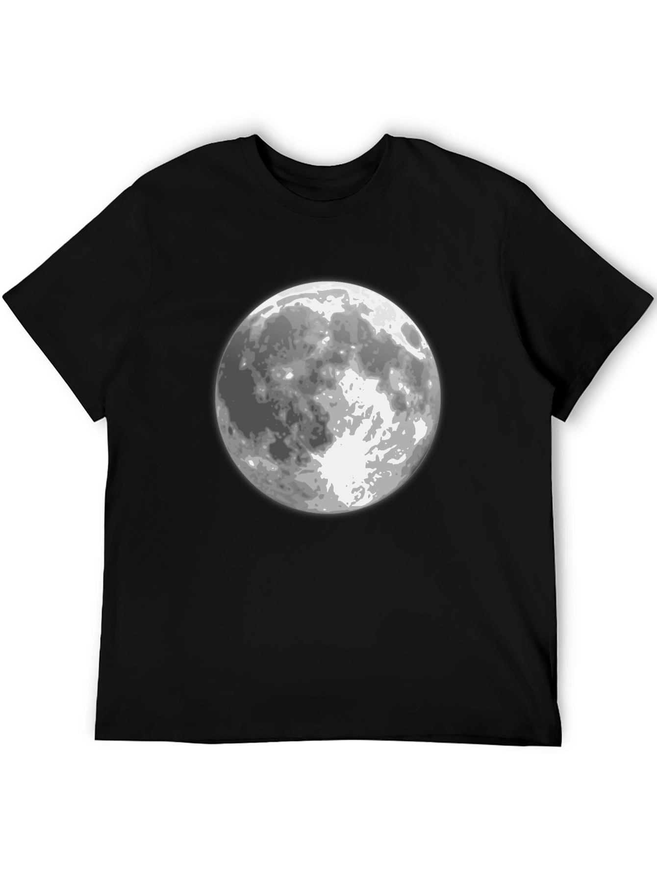 Black Moon Graphic Black T-Shirt for Men view 5