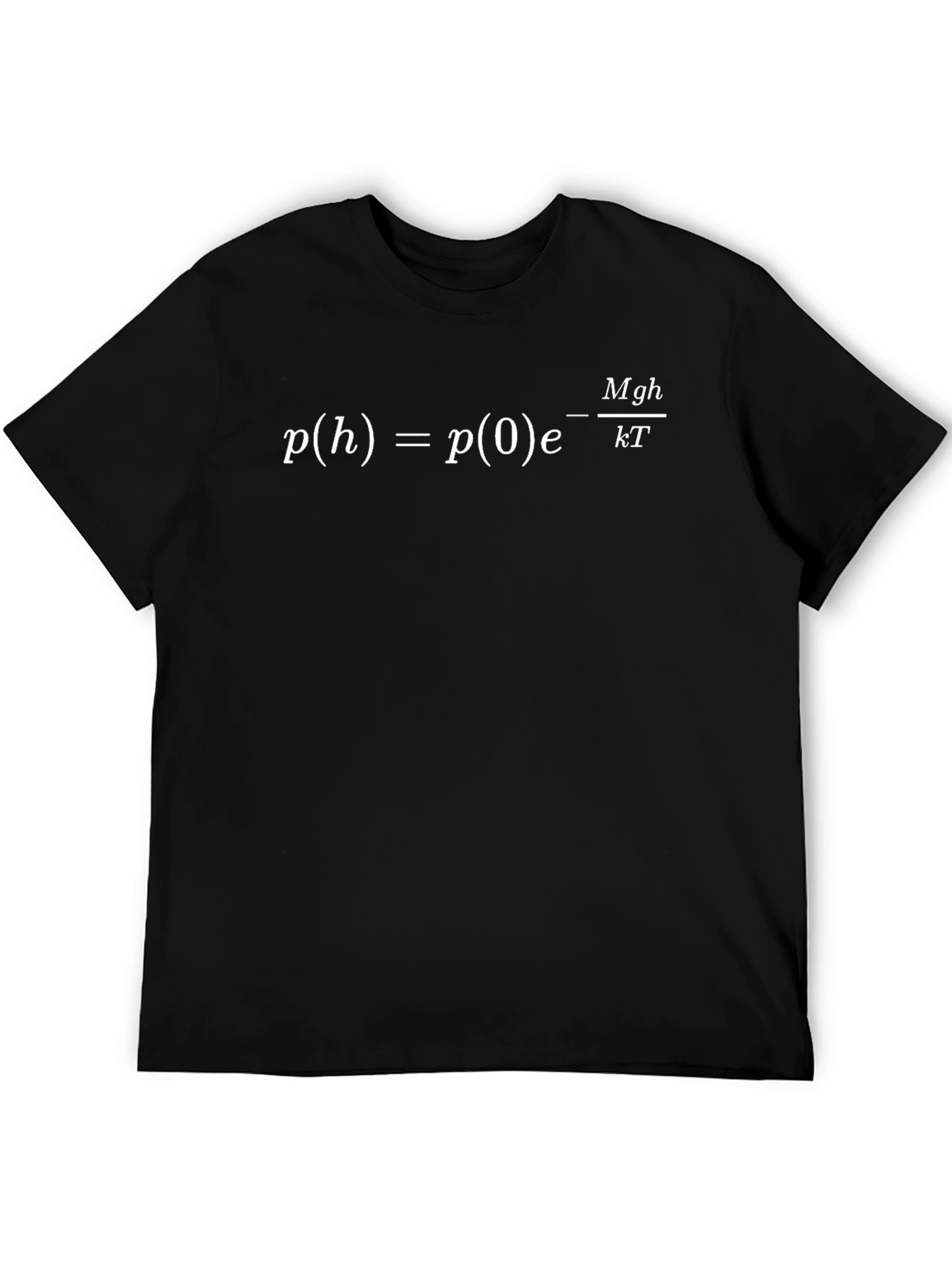 Black Physics Equation T-Shirt - Black, Science, Math Tee view 5