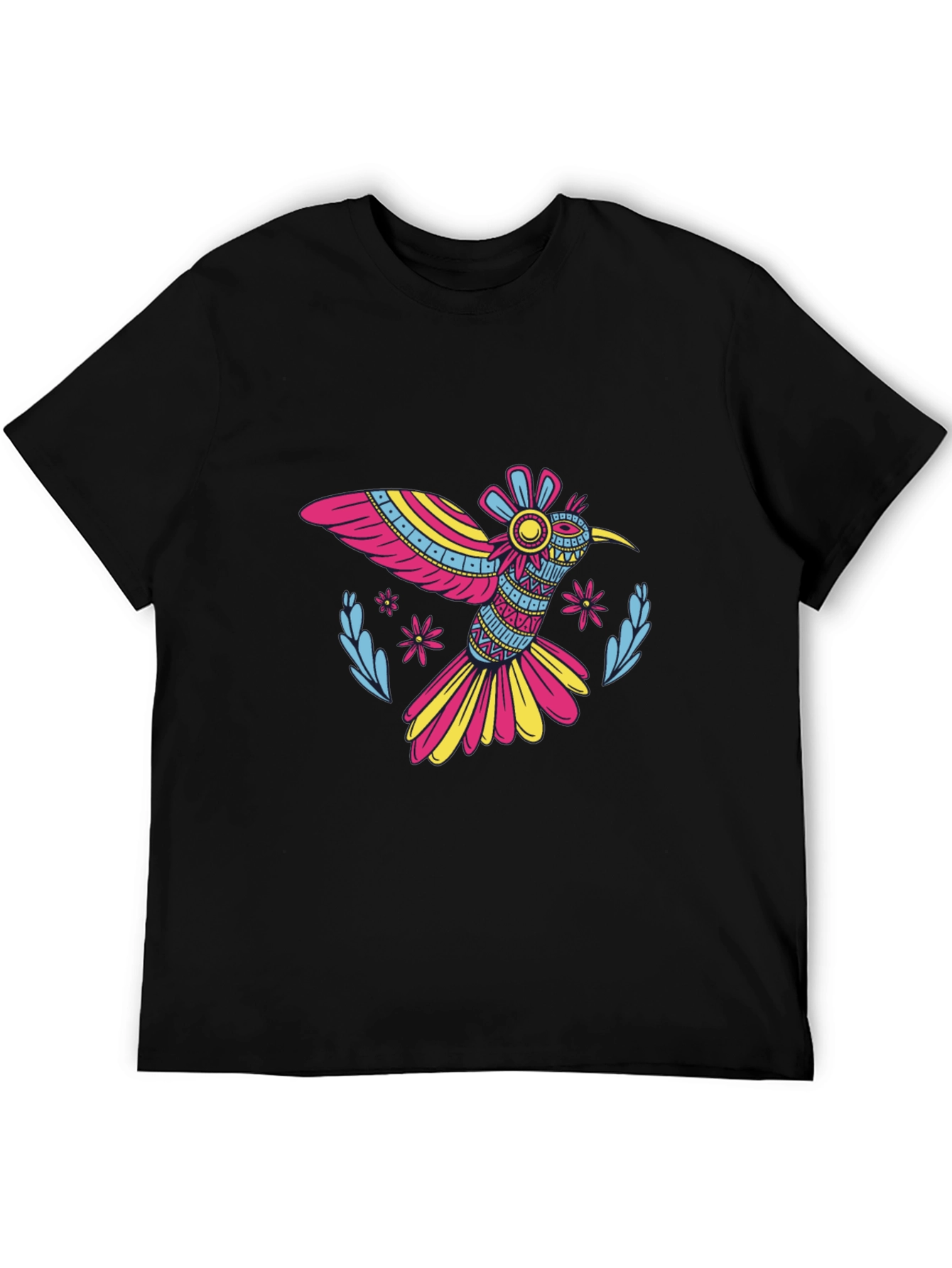 Black Hummingbird Graphic T-Shirt - Vibrant & Stylish! view 5