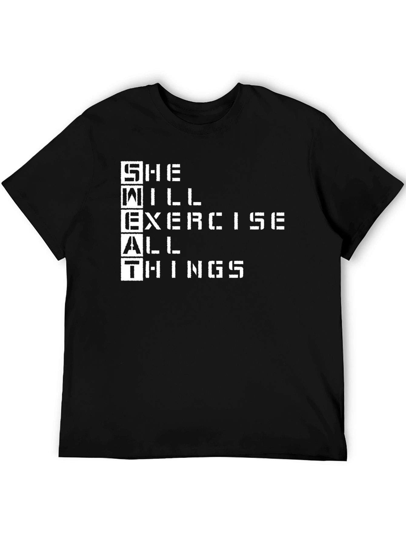 Black She Will Exercise All Things Black T-Shirt view 5