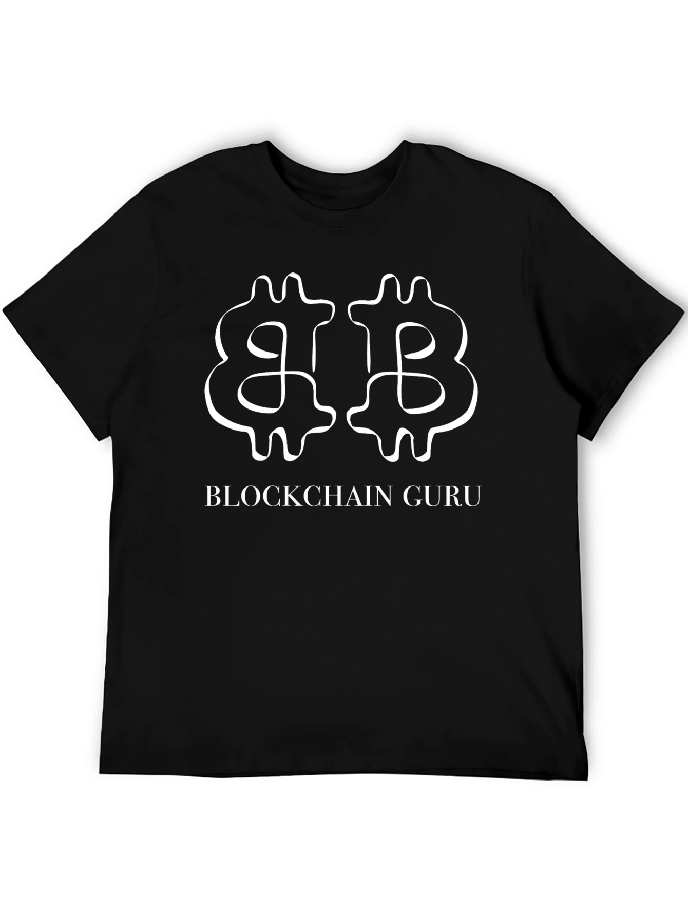 Black Blockchain Guru Graphic Tee - Crypto Inspired Fashion view 5