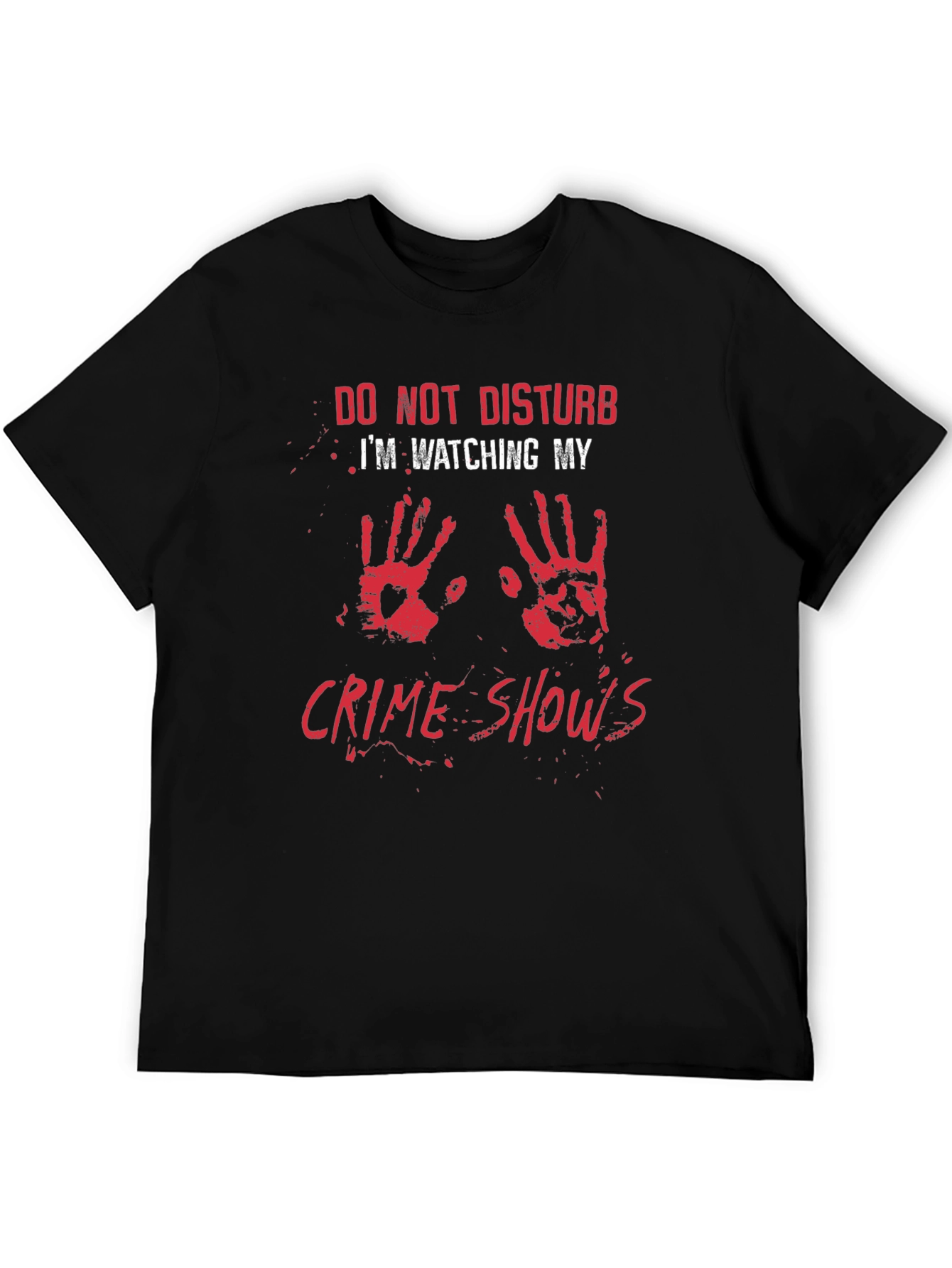 Black Crime Show Fan T-Shirt: Do Not Disturb Graphic Tee view 5