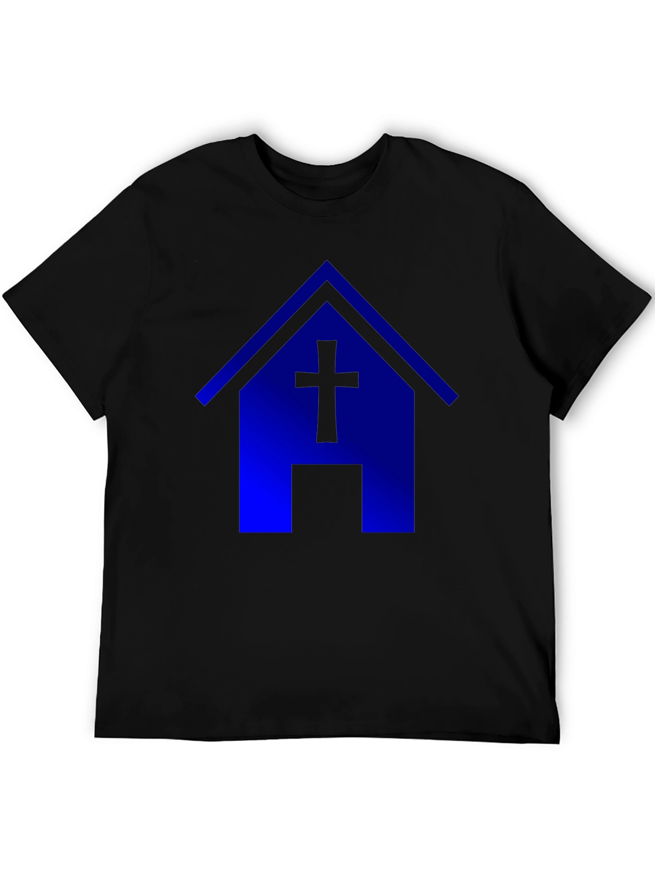 Blue Church T-Shirt: Faith & Style - 5