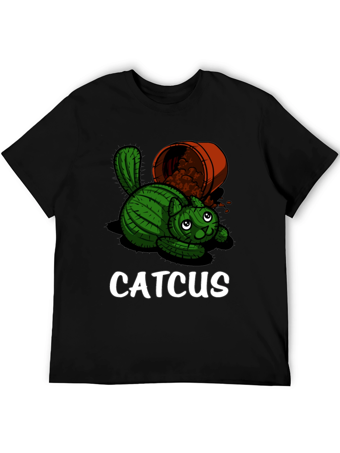 Black Catcus Graphic T-Shirt - Unique Funny Design view 5