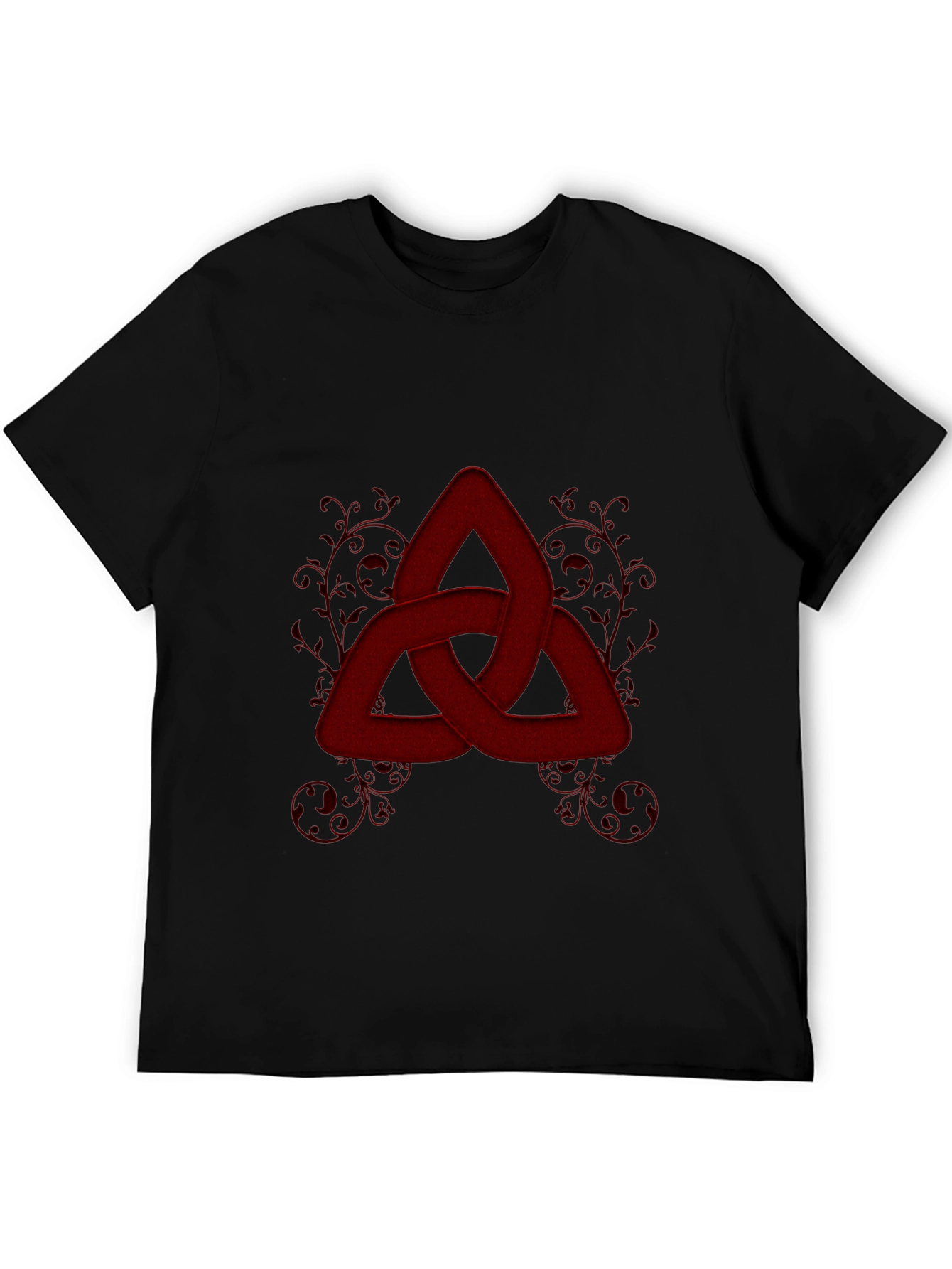 Black Red Knot Graphic Tee - Stylish Celtic Knot Design view 5