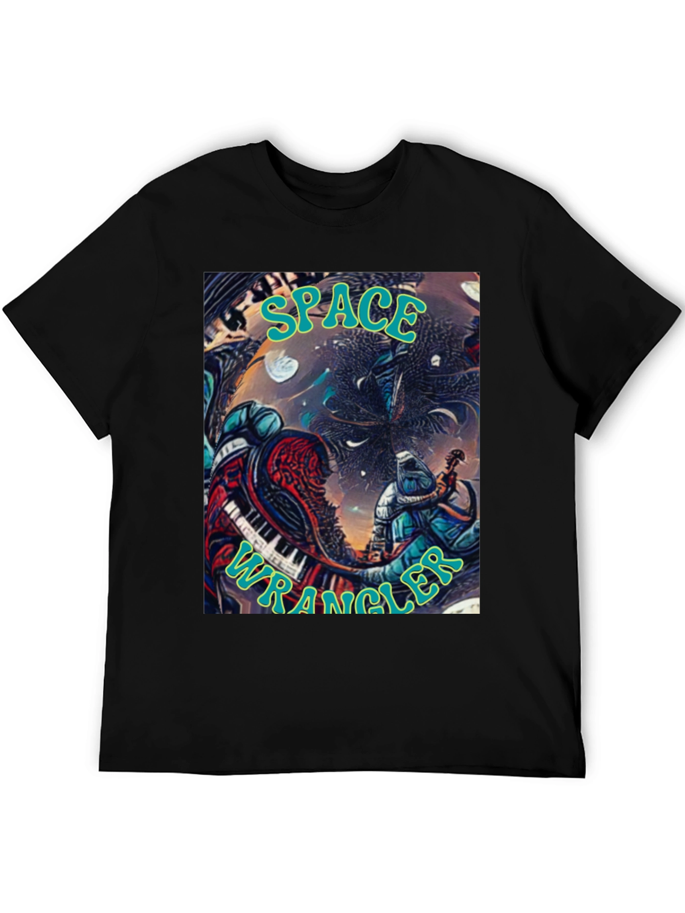 Black Space Wrangler Graphic T-Shirt view 5