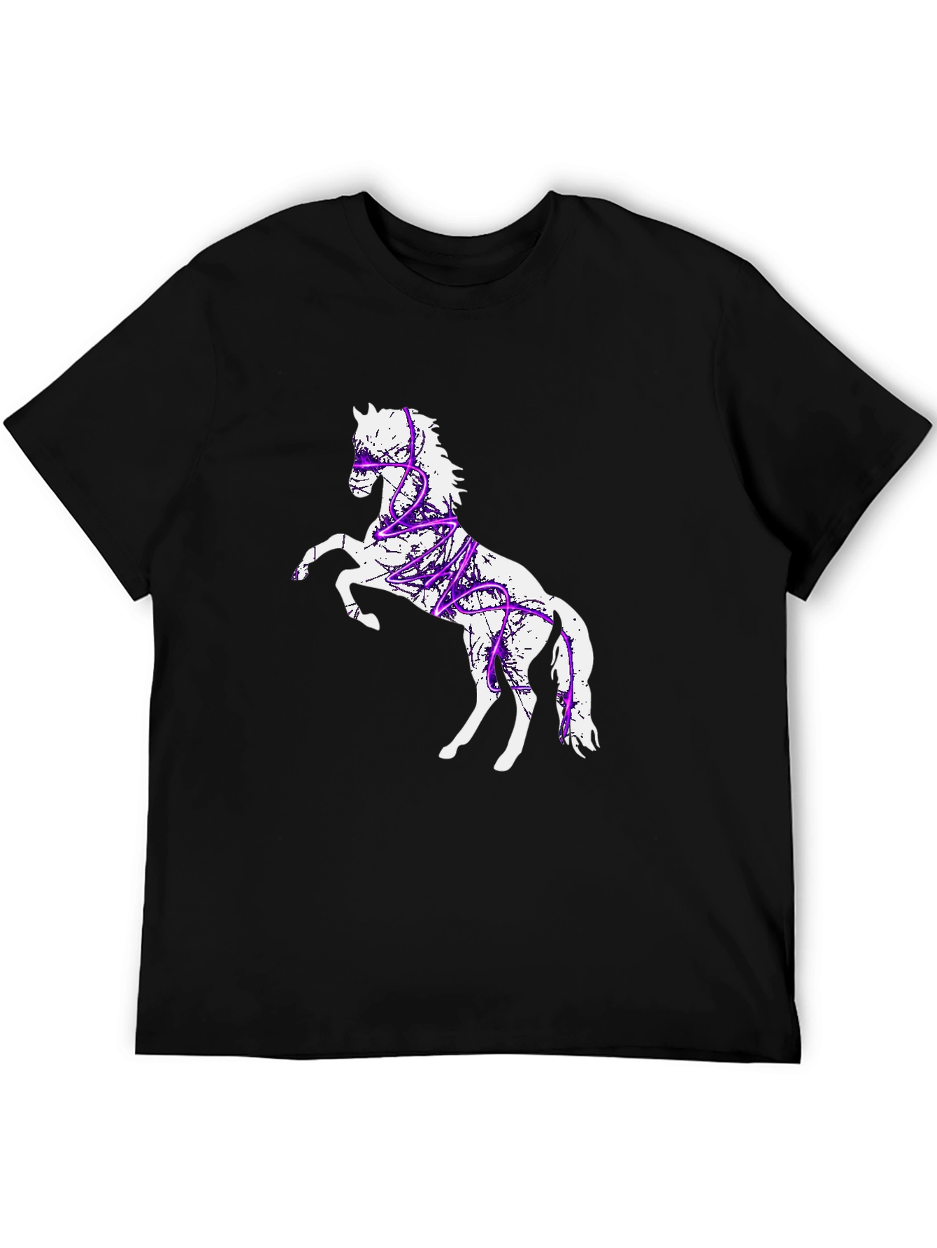Black Horse Graphic T-Shirt - Black view 5