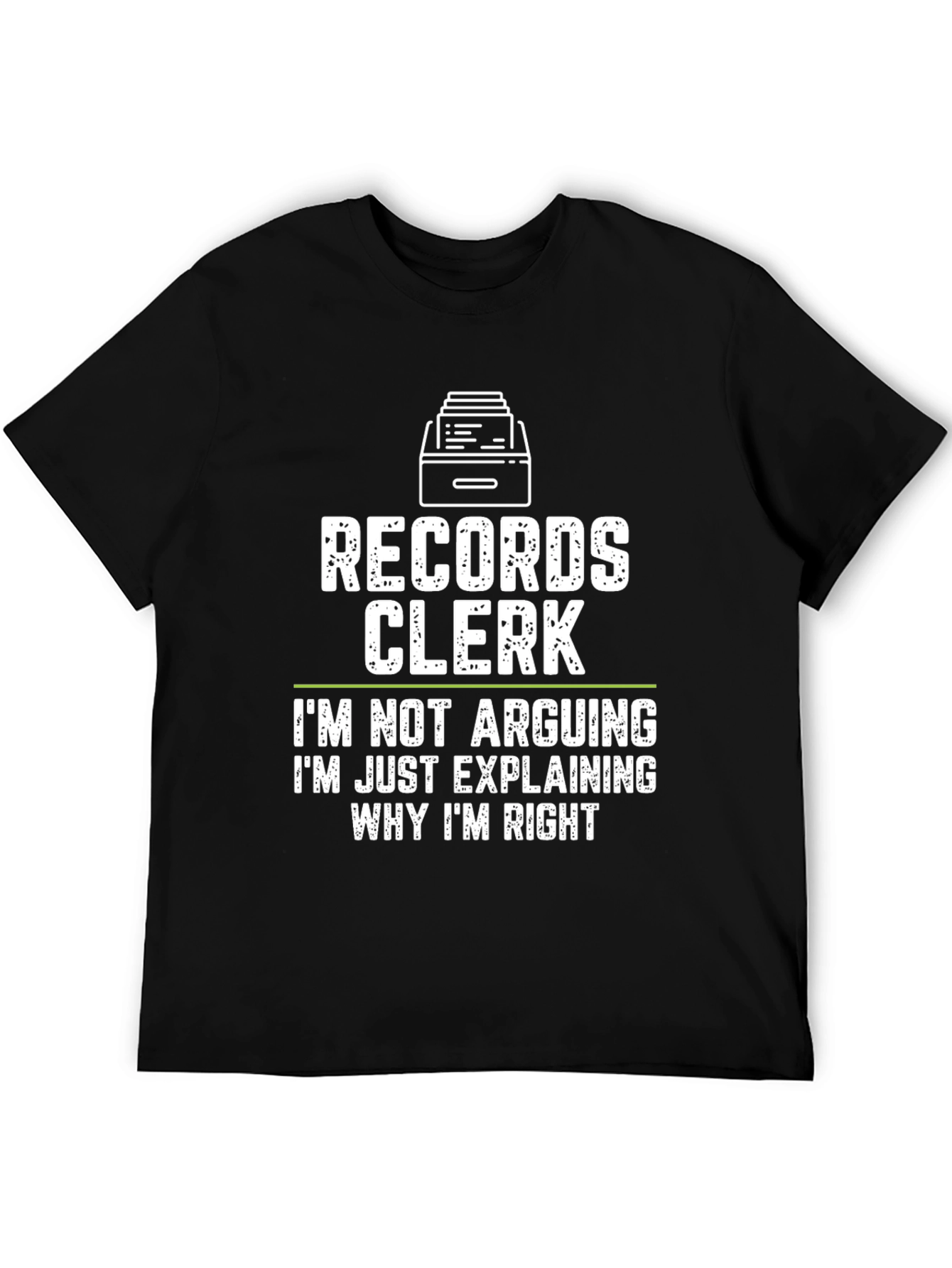 Black Records Clerk Humor T-Shirt - I'm Not Arguing, I'm Explaining view 5