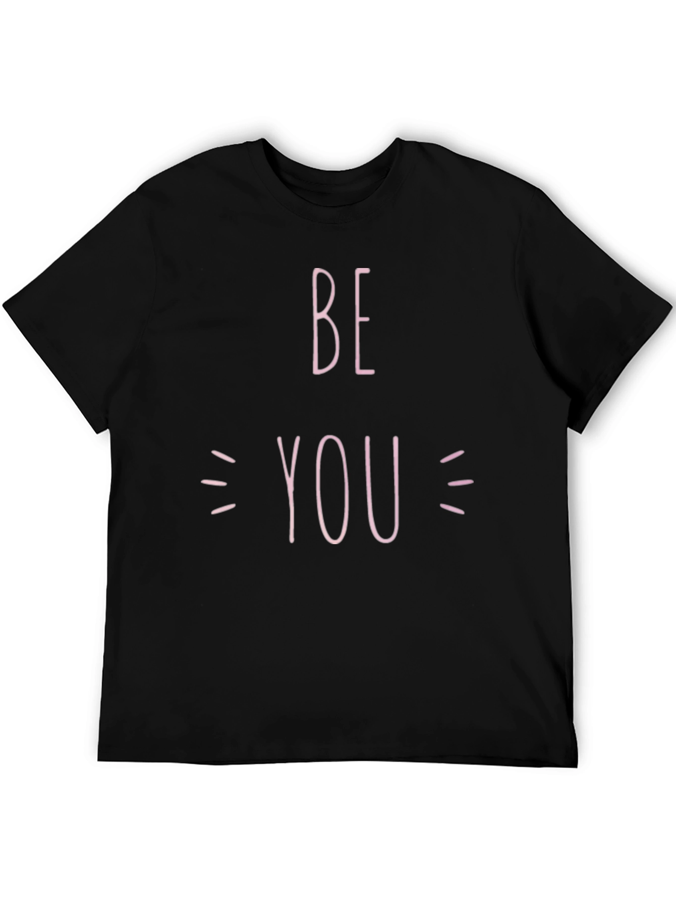Black Be You Graphic Tee - Black Casual T-Shirt view 5