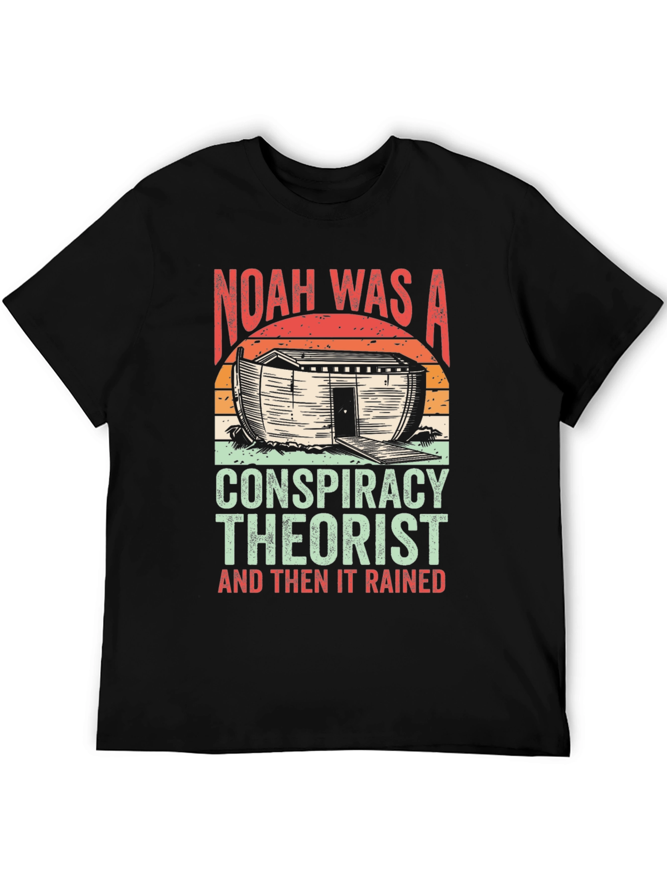 Black Noah Was A Conspiracy Theorist T-Shirt view 5