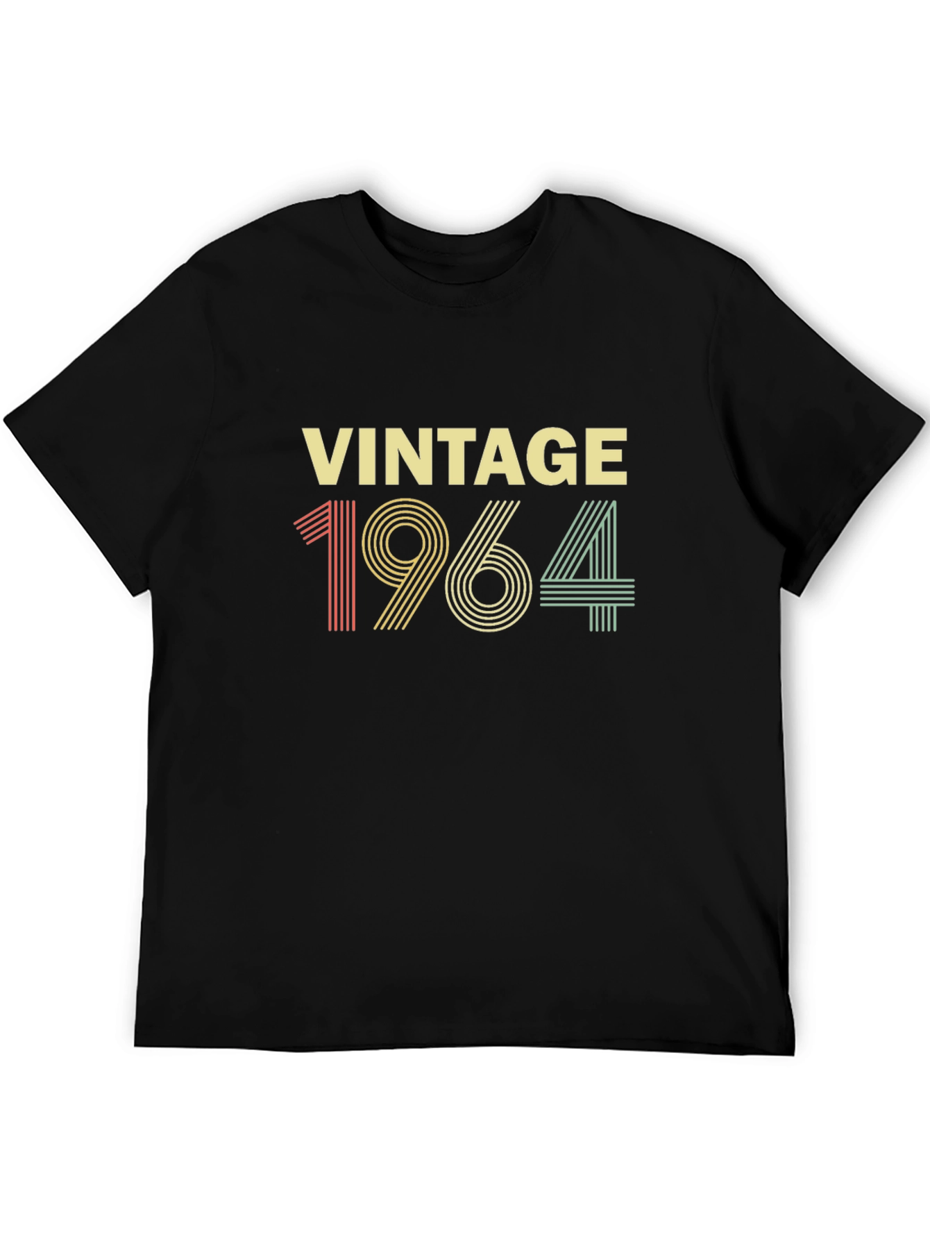 Black Vintage 1964 Graphic T-Shirt - Retro Style view 5