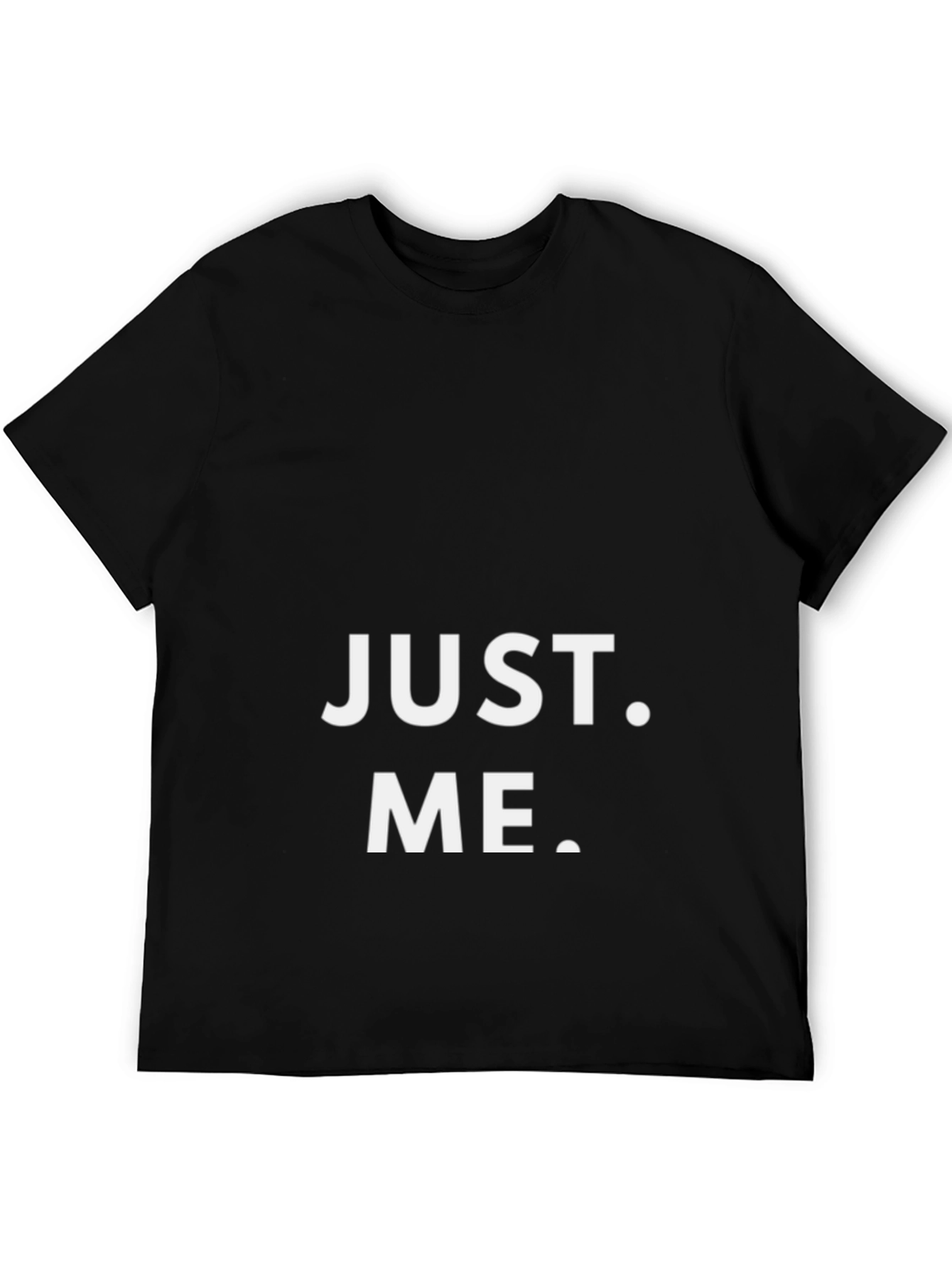 Black Just Me Graphic Print Black T-Shirt view 5