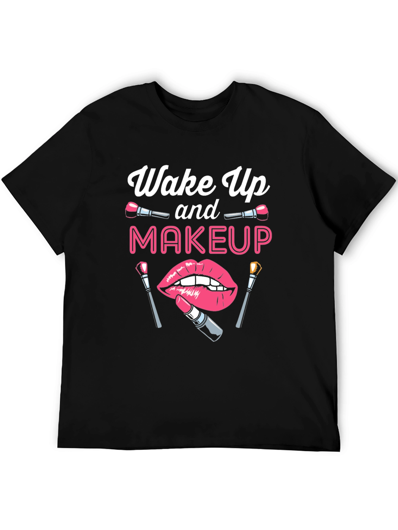 Black Wake Up Makeup T-Shirt - Beauty Lover Tee view 5