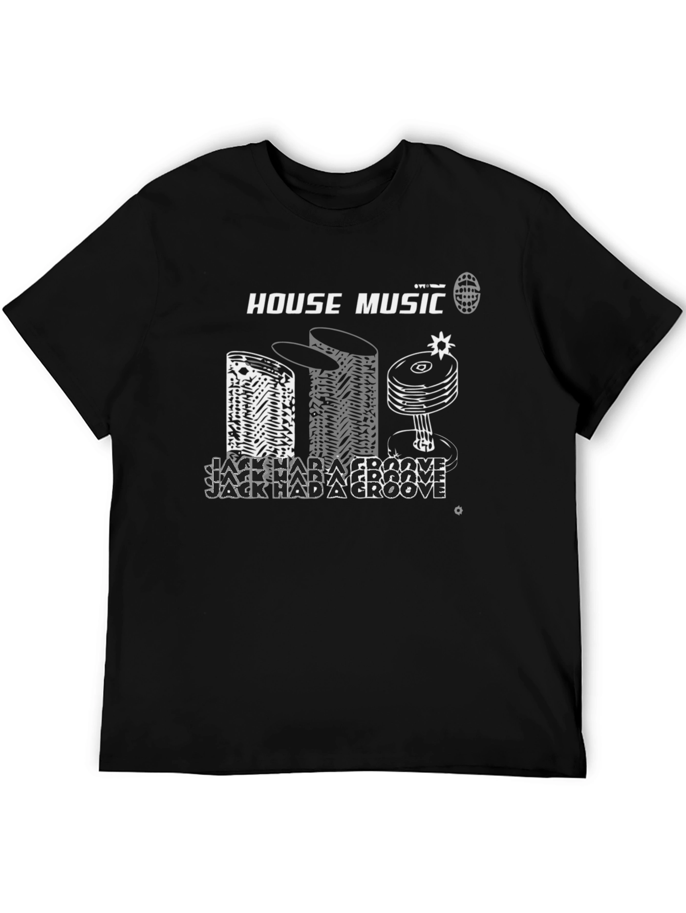 Black House Music Graphic T-Shirt view 5