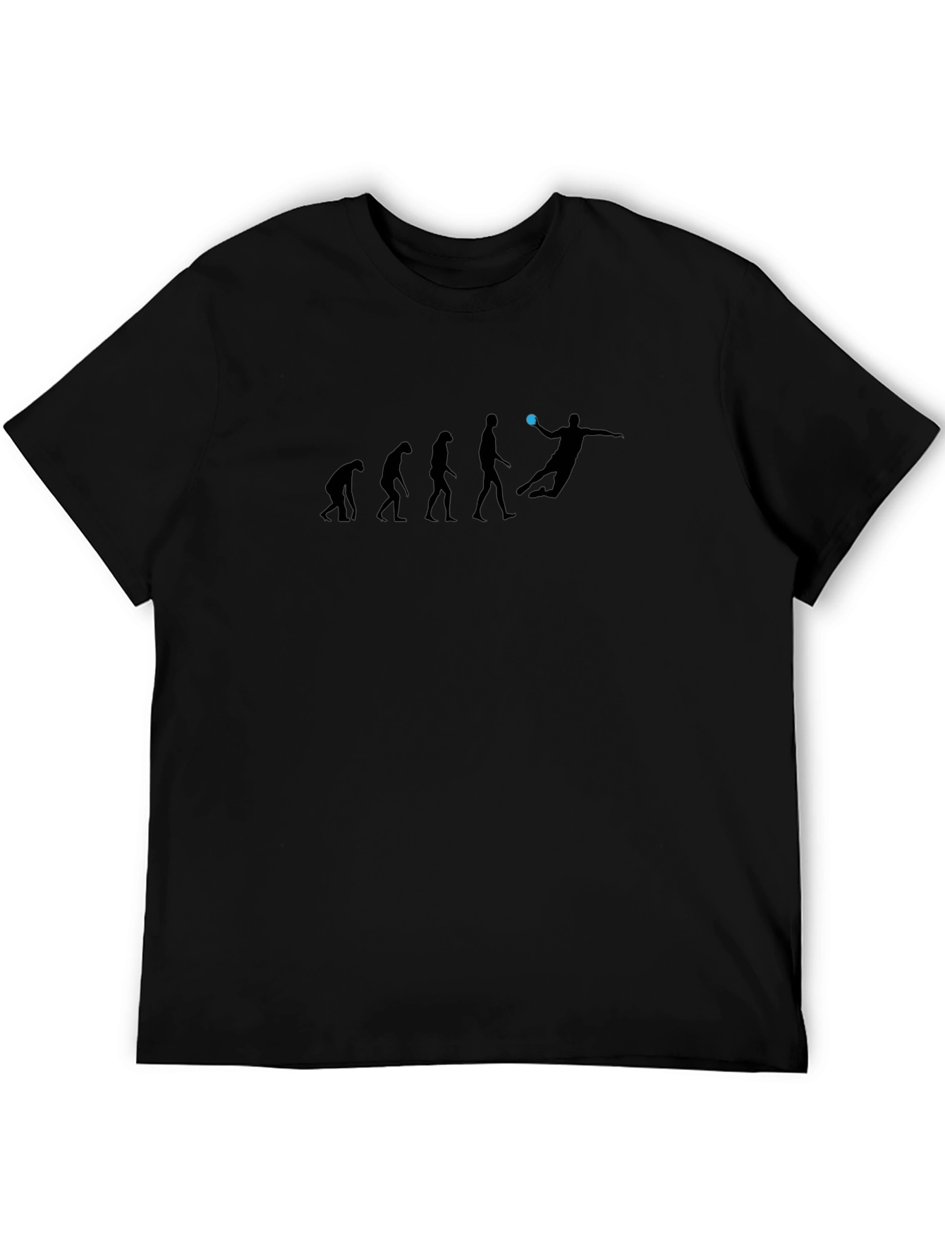 Black Evolution of Handball Black T-Shirt view 5