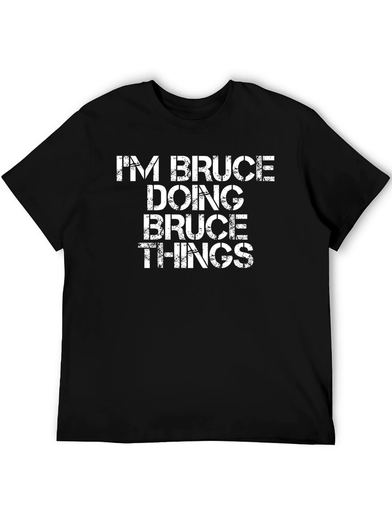 Black I'm Bruce Doing Bruce Things - Men's Graphic Tee view 5