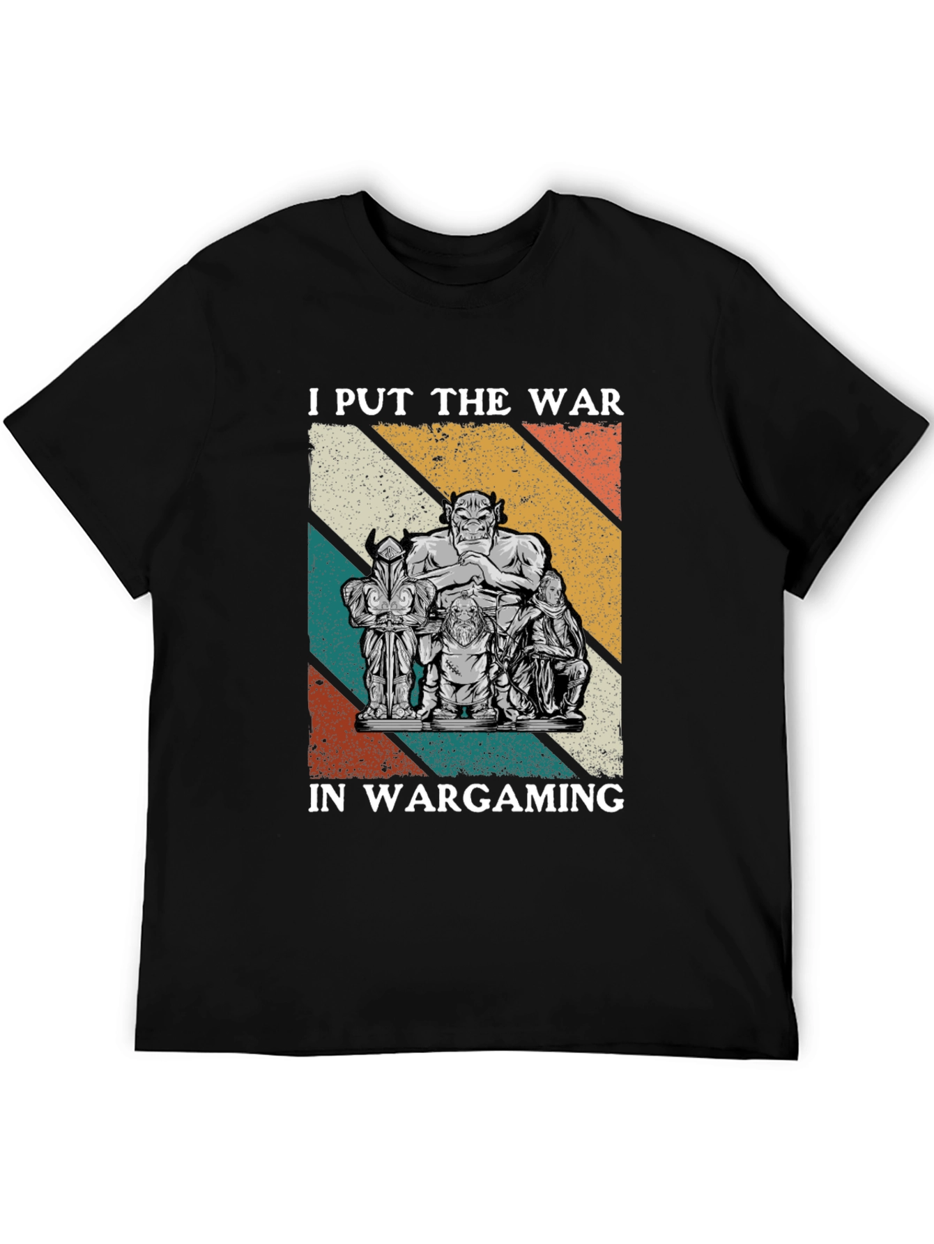 Black I Put The War In Wargaming T-Shirt view 5
