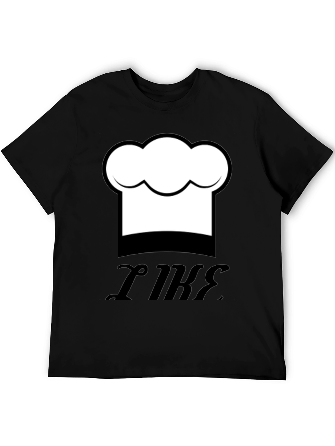 Black Chef Hat Graphic Black T-Shirt - Funny Cooking Tee view 5