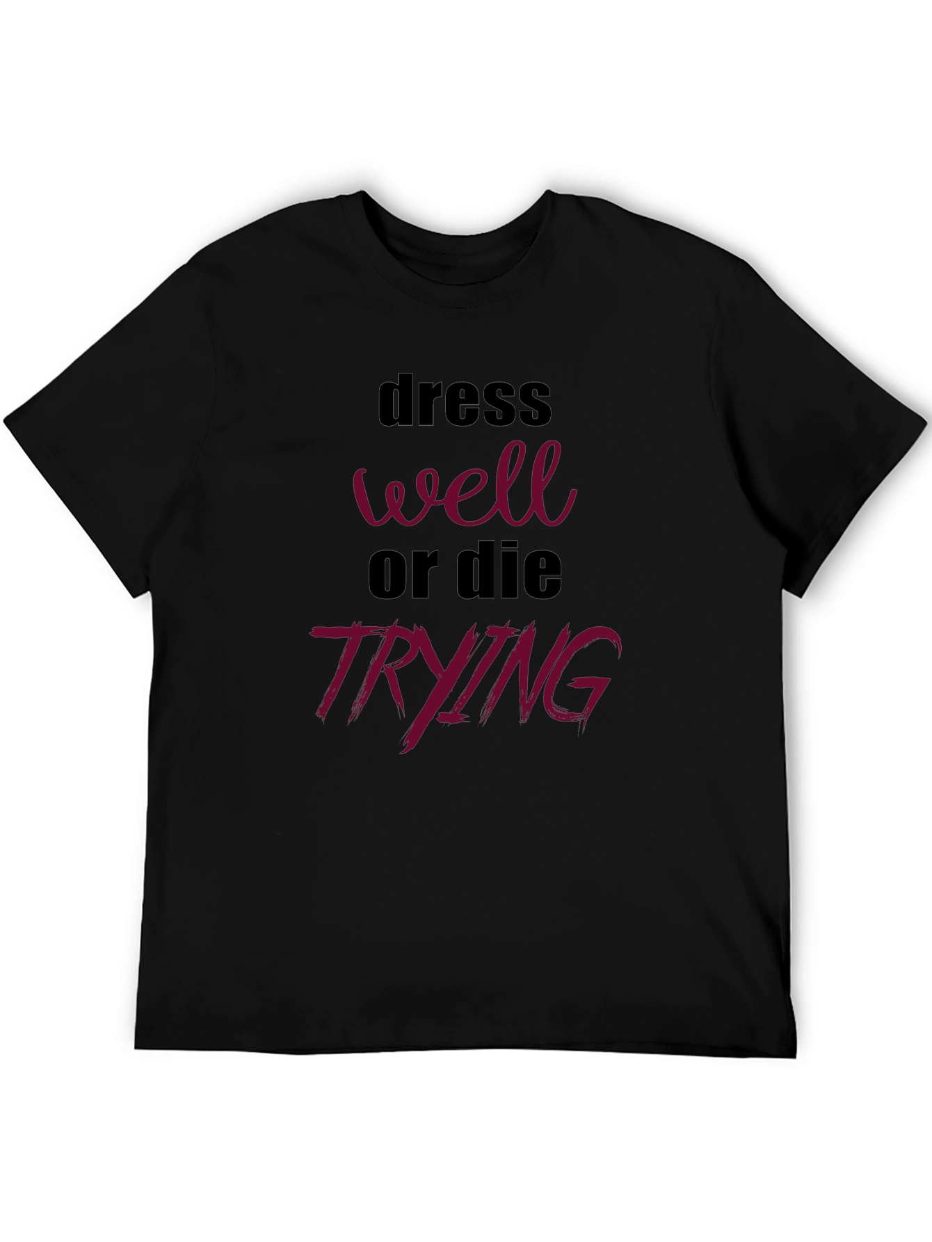 Black Dress Well T-Shirt - Stylish Fashion Statement view 5