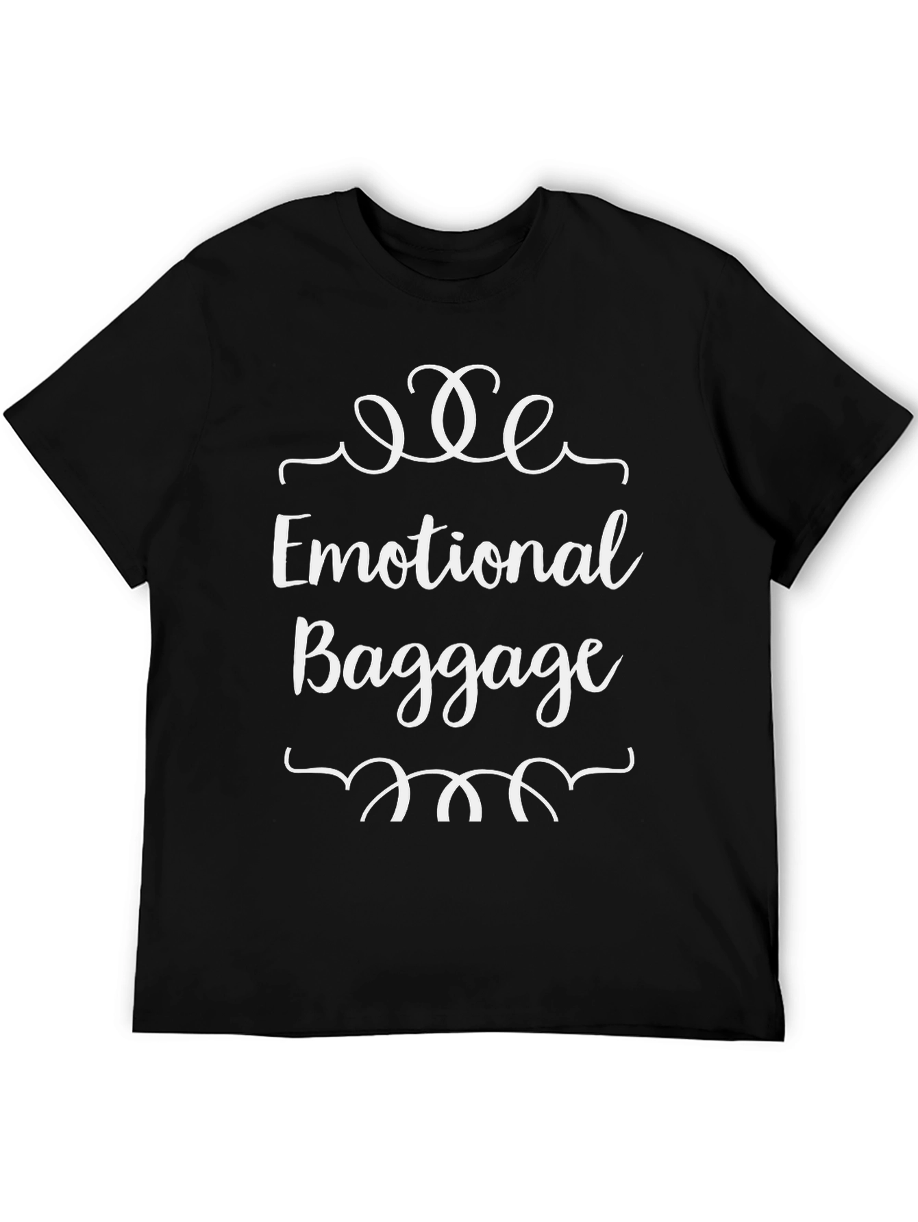 Black Emotional Baggage Graphic Tee view 5