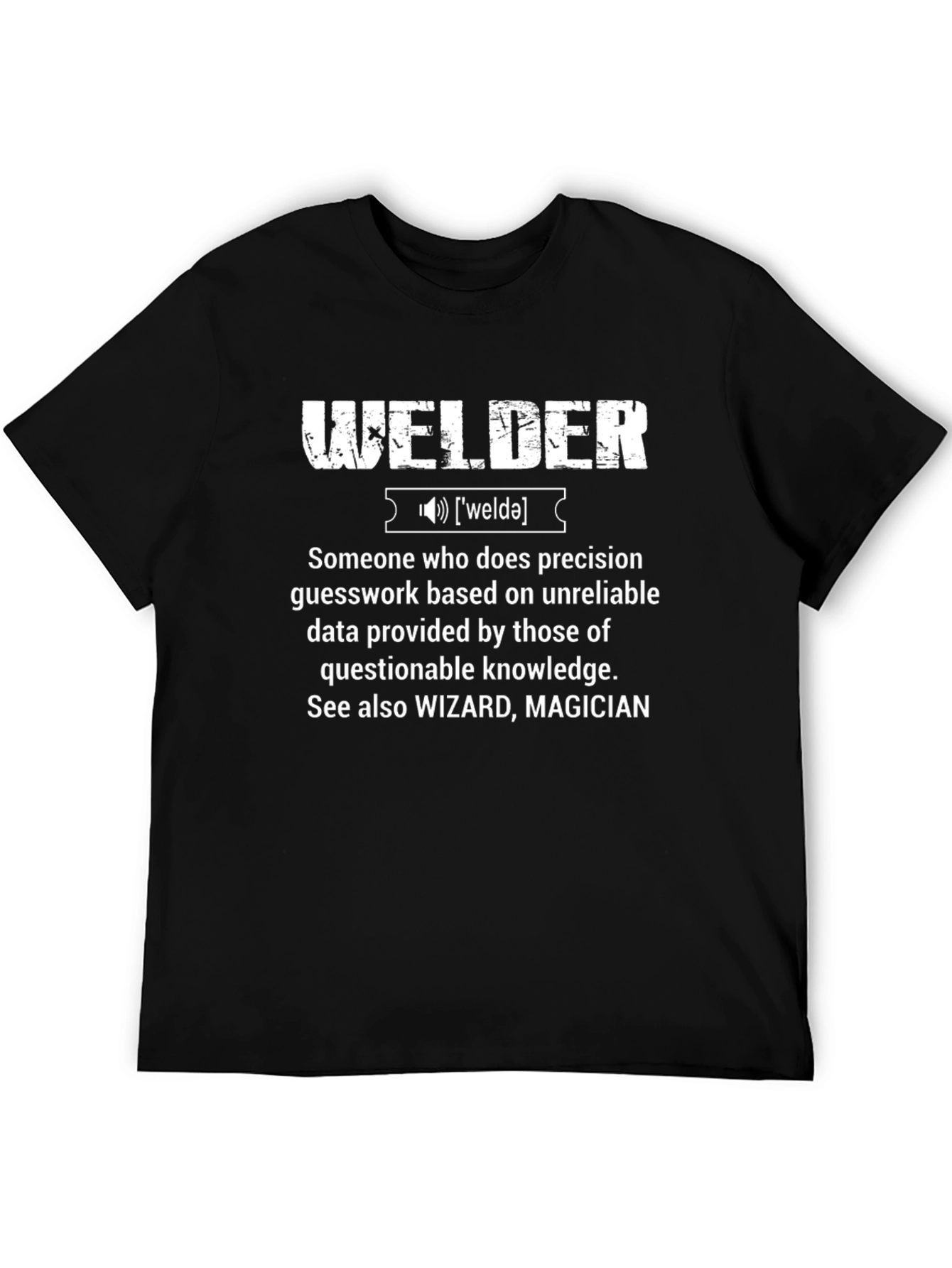 Black Welder Definition Graphic Tee view 5