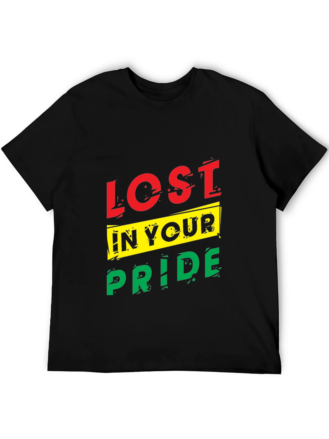 Black Lost In Your Pride Graphic T-Shirt - Black view 5