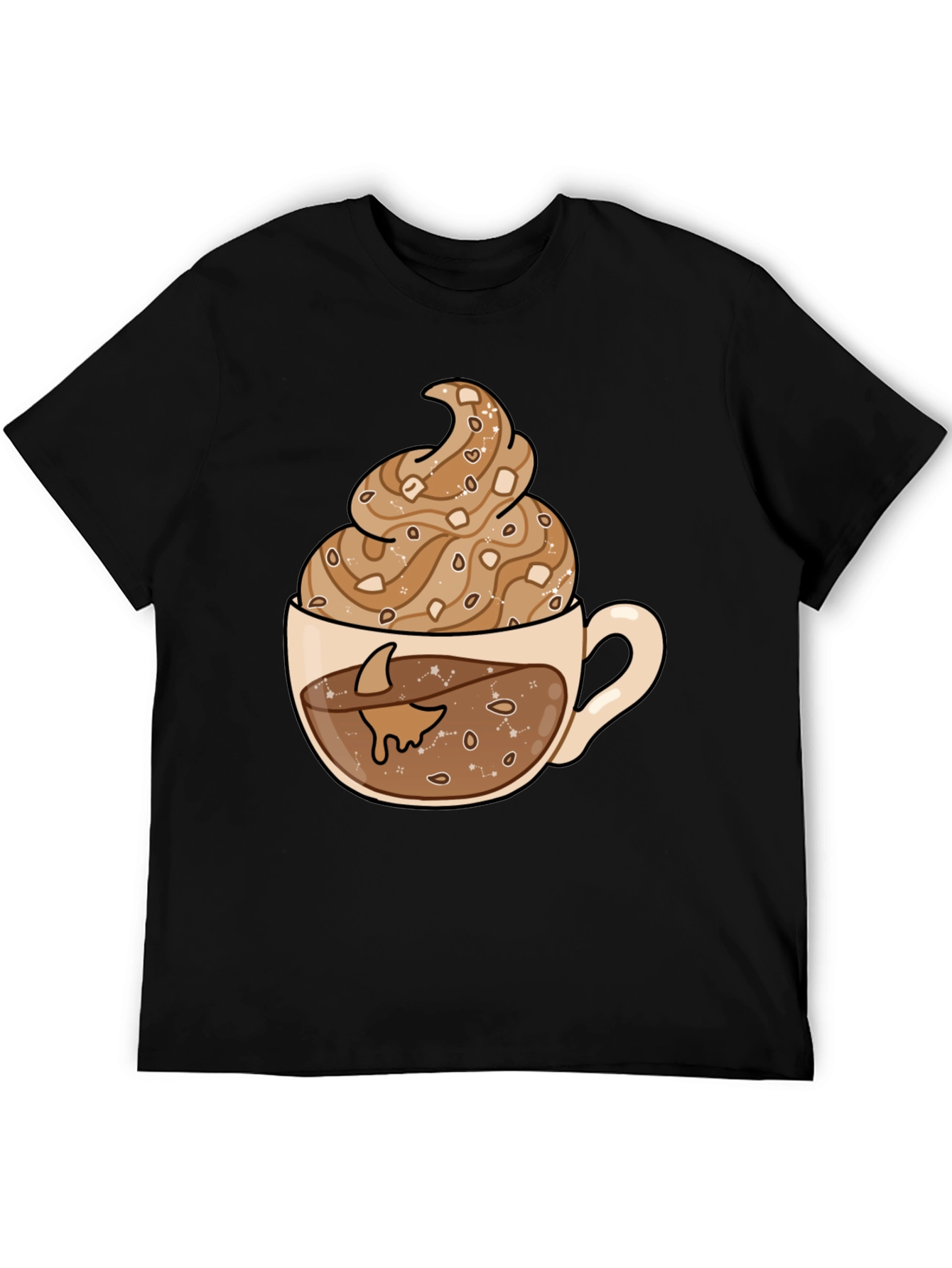 Black Coffee & Constellations Graphic Tee view 5