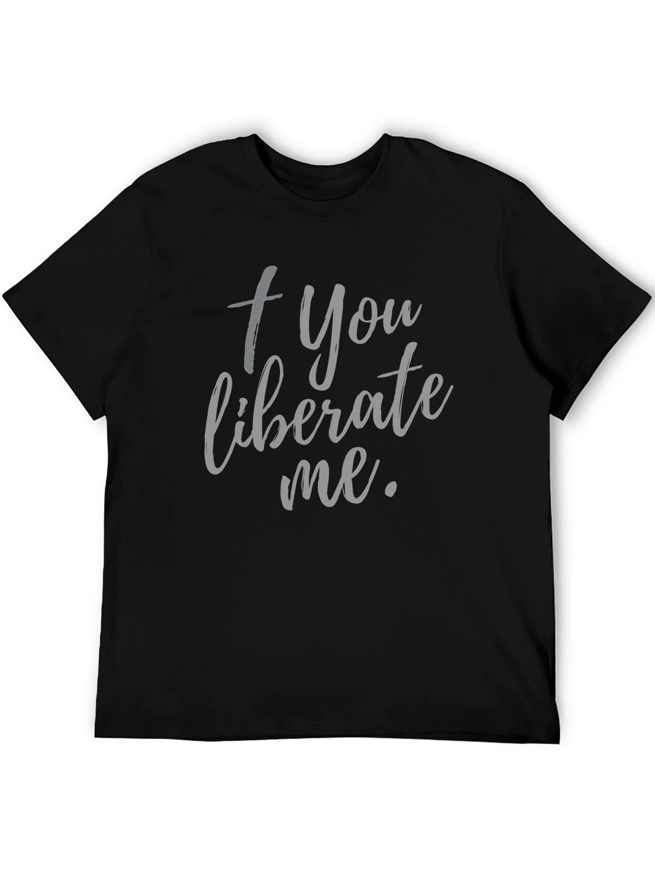 Black Liberate Me Graphic T-Shirt view 5