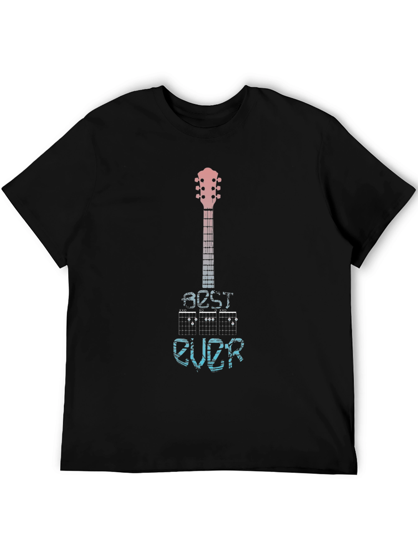Black Best Ever Guitar T-Shirt - Music Lover Tee view 5