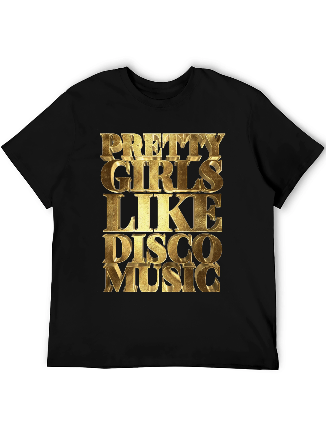 Black Pretty Girls Like Disco Music Graphic Tee view 5