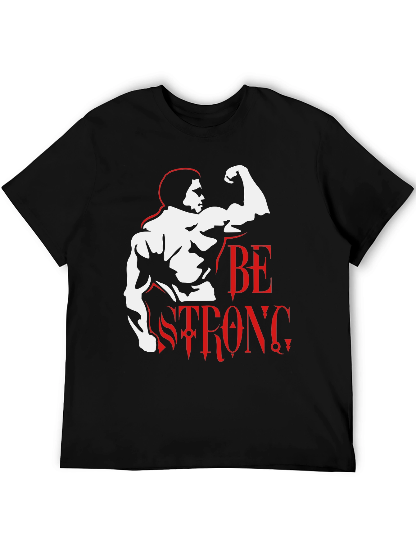 Black Be Strong Graphic T-Shirt - Black view 5