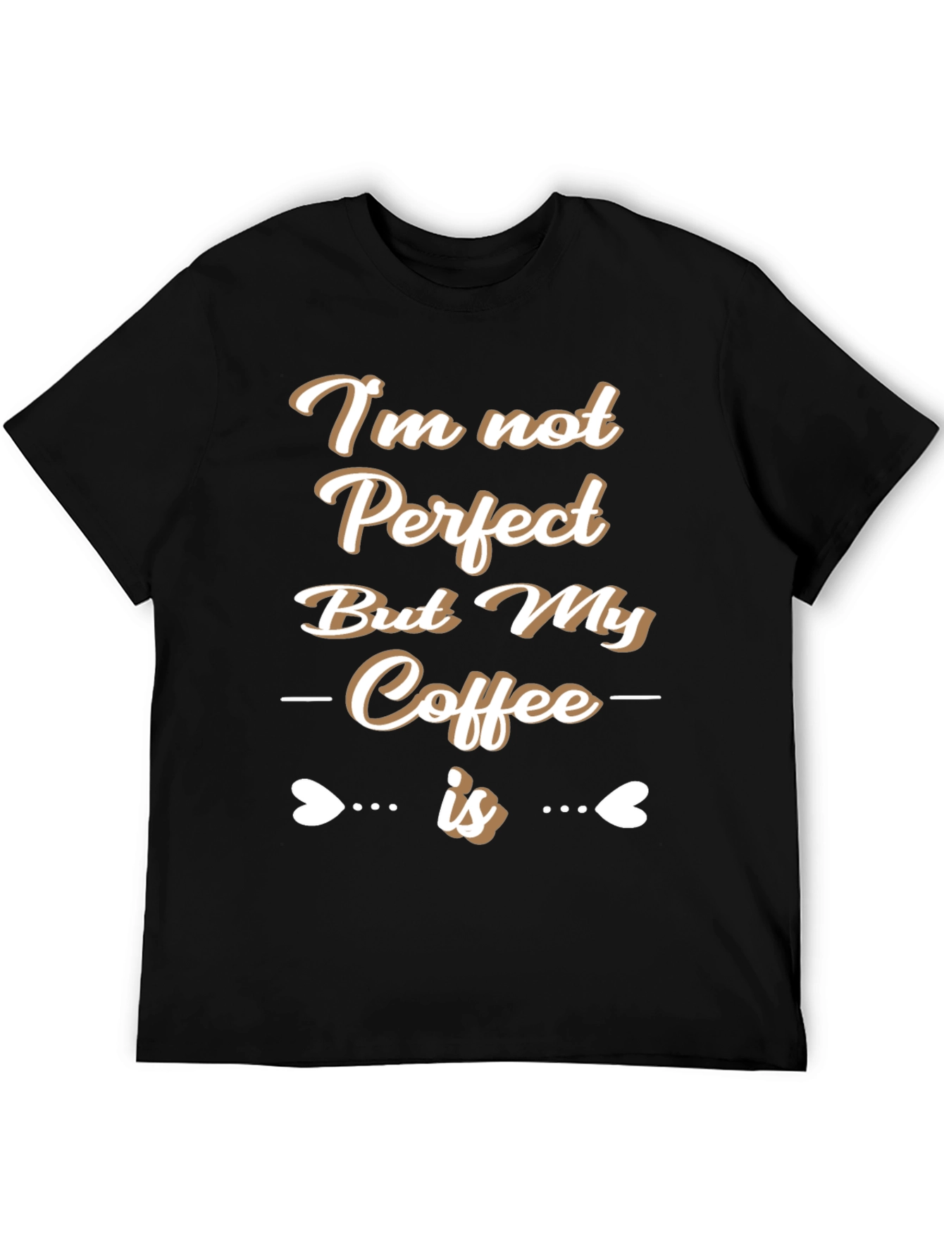 Black Funny Coffee Lover Graphic T-Shirt view 5