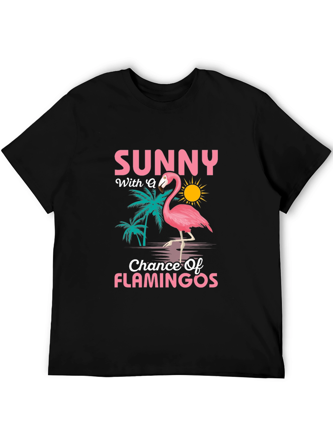 Sunny Flamingo Graphic T-Shirt - 5