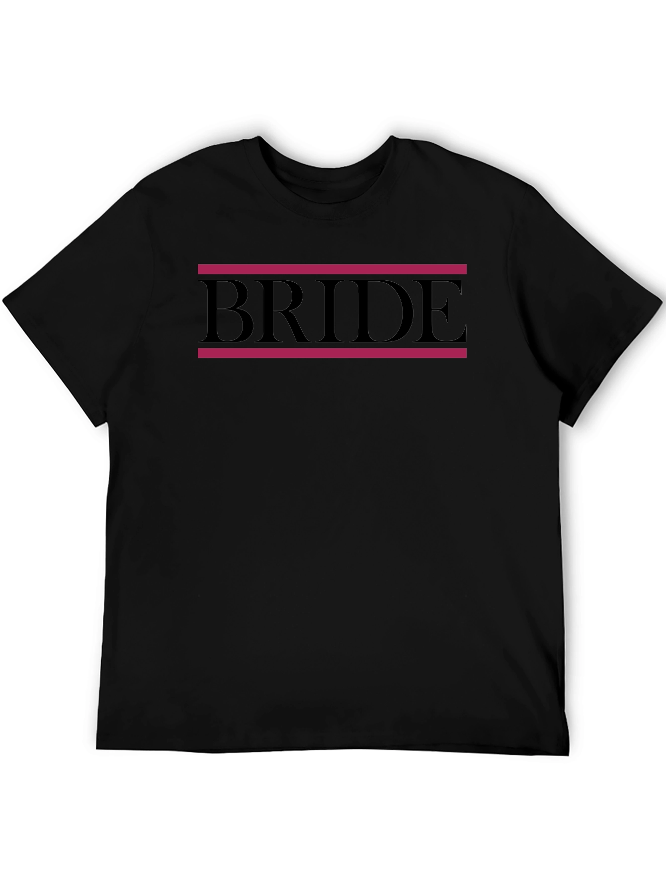 Black Bride T-Shirt - Stylish Wedding Apparel view 5