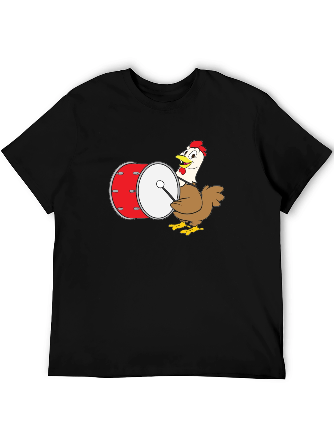 Black Chicken Drummer Graphic Tee view 5