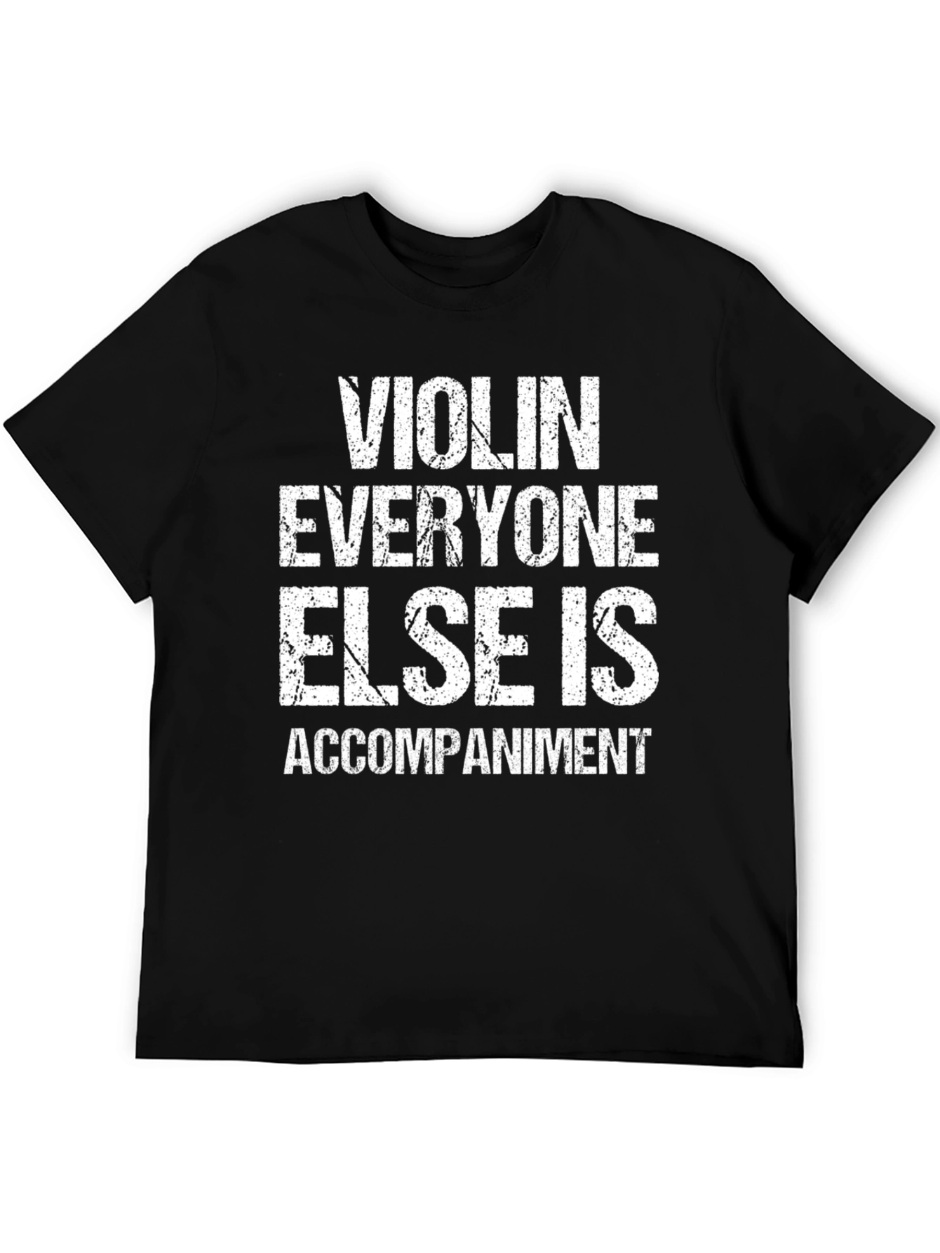 Black Violin Player Humor Tee - Accompaniment T-Shirt view 5